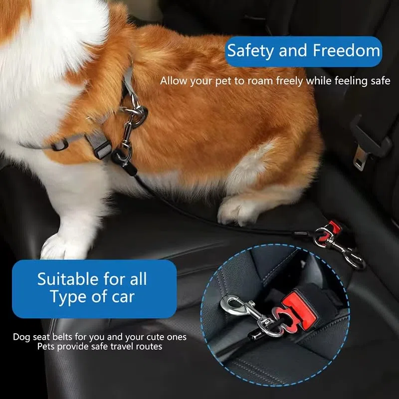Cinturón de seguridad para perro a prueba de mordidas para Kia Forte Optima