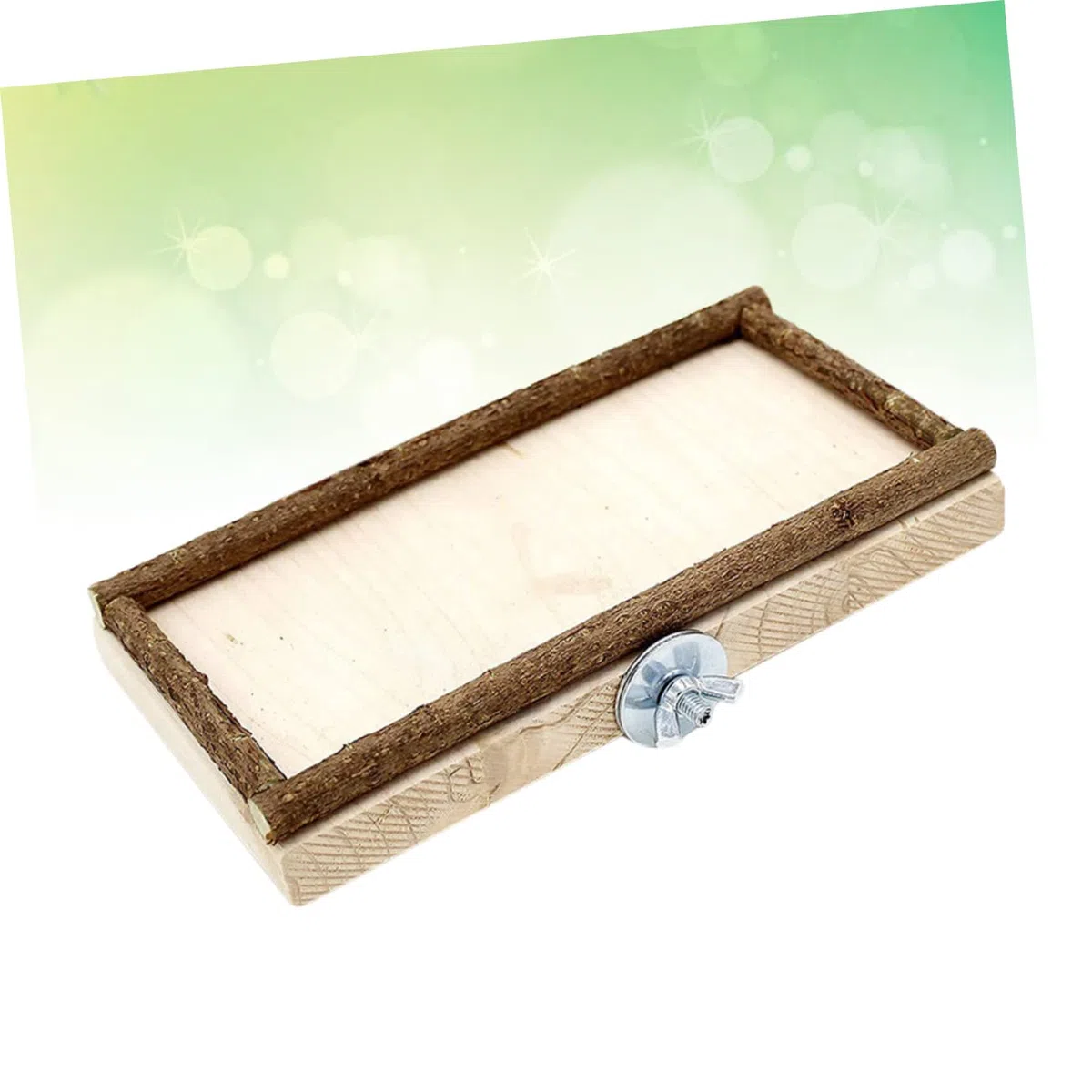 DOITOOL 2piezas Tablero De Salto De Madera para Aves De Caja De Alimentación y Juguete para Periquitos y Loros para Ejercicio y Coordinación El Hogar o Tienda De Mascotas