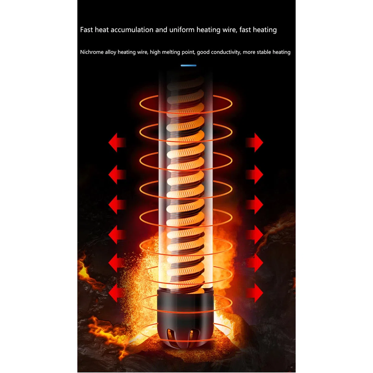 Varilla calefactora para pecera, Tubo de Vidrio automático a Prueba de explosiones a Temperatura Constante con Funda Protectora, 75W (200W)