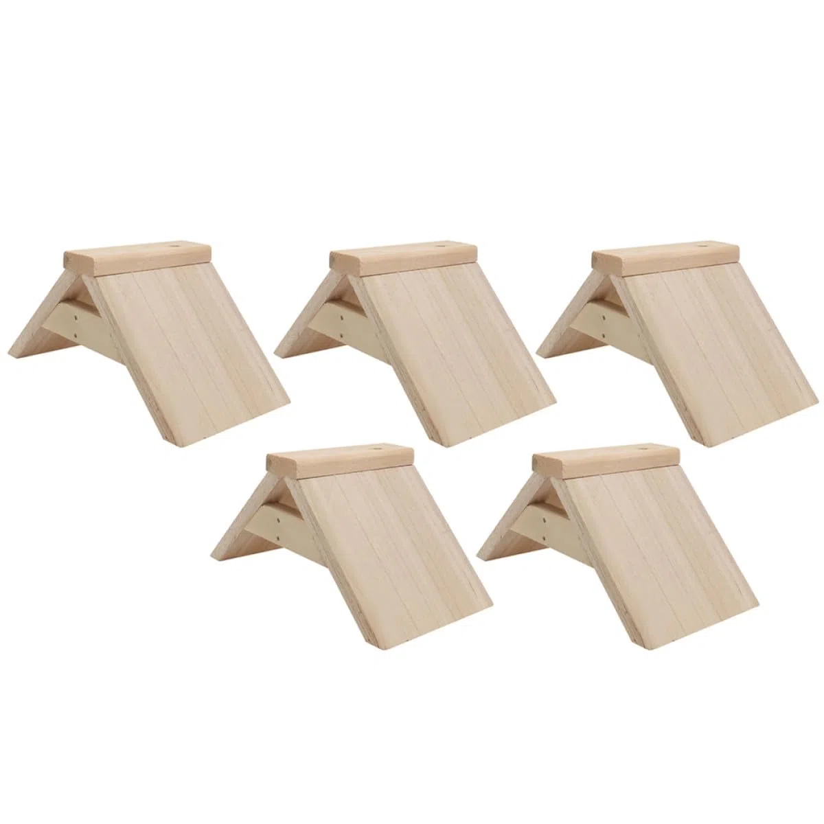 Perchas de Madera para Pájaros 5 Unidades Soporte Natural para Aves y Loros de Aves para Jaulas Accesorio Seguro y Resistente para Juguetes y Descanso en Jaula