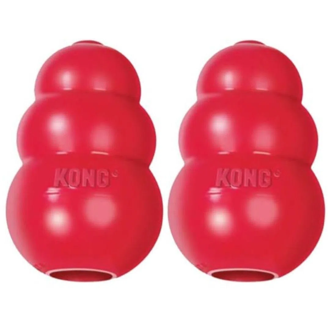 KONG King, juguete clásico para perros, XXL, color rojo (2 unidades)