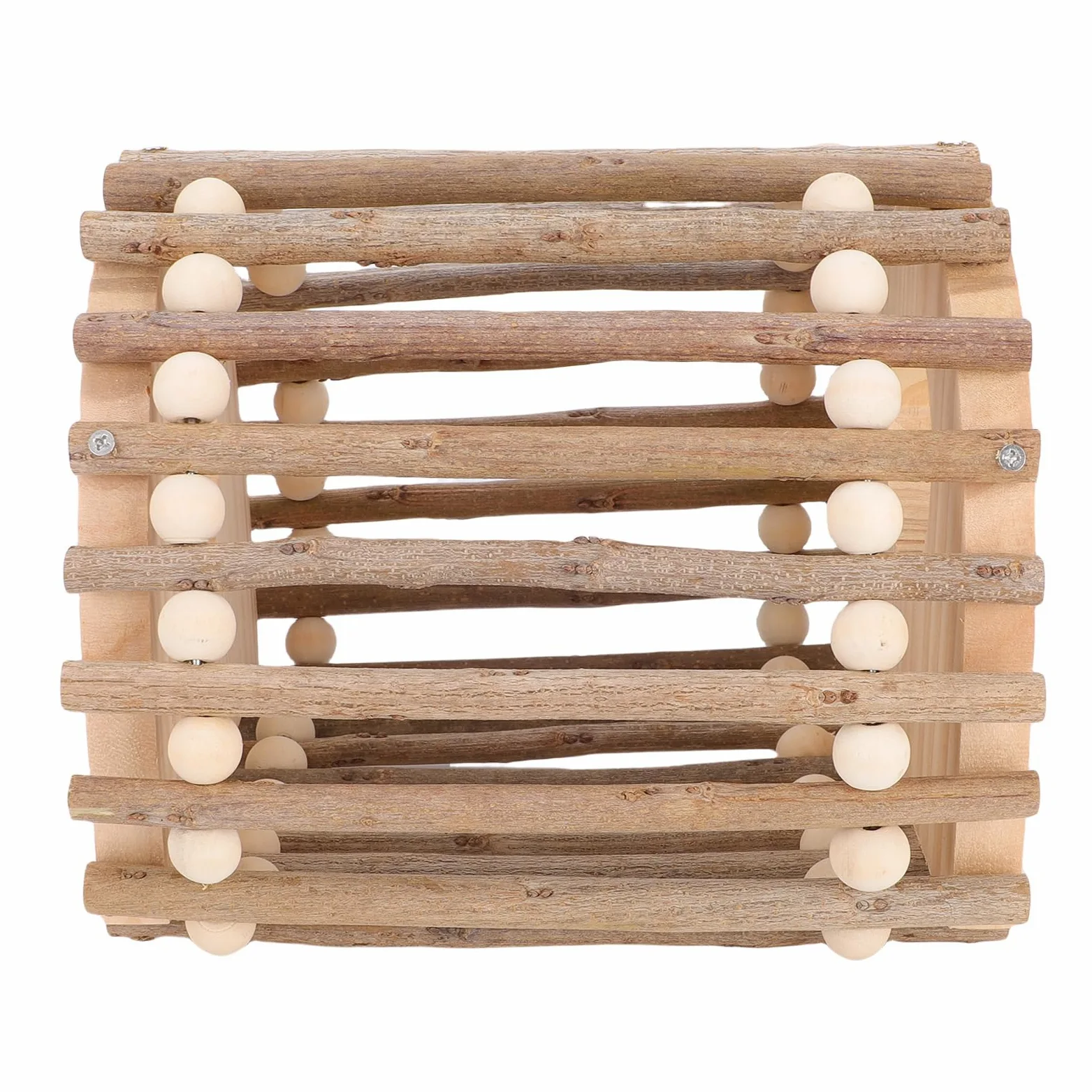 Topiky Innovador Juguete de Madera para Loros, Casa con Escalera de Escalada con Diseño de Doble Agujero para Juego Activo, para Entusiastas de Las Aves