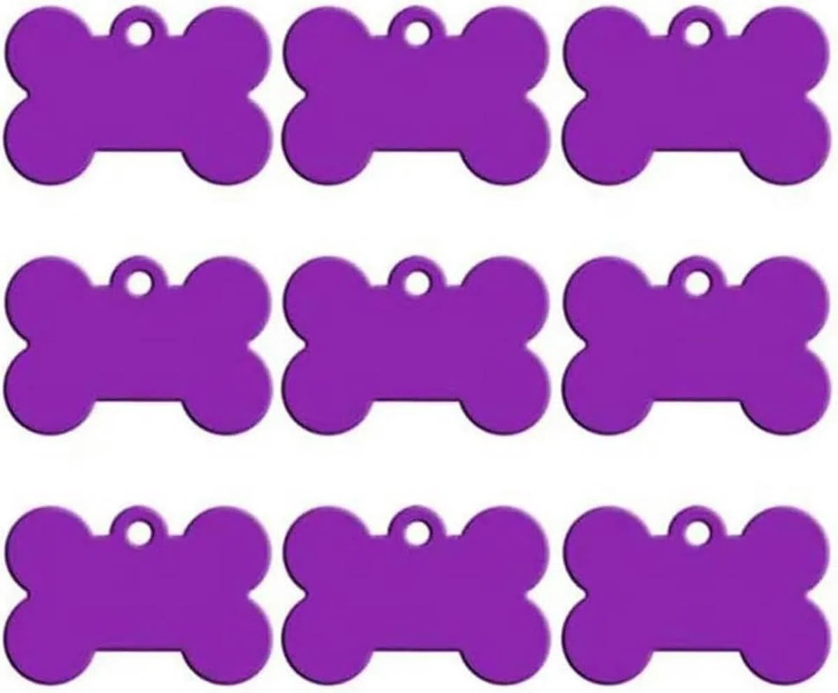 100 piezas de placas de identificación para perros y gatos grabadas a medida, etiquetas de identificación para perros en albo, etiquetas de identificación para mascotas de aluminio redondas, etiqueta