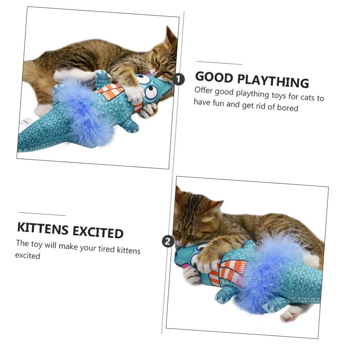 Happyyami 2piezas Juguete De Gato Hierba Gatera Almohada Creativa De Juguete para Mascotas Interactivo y para Jugar y Masticar