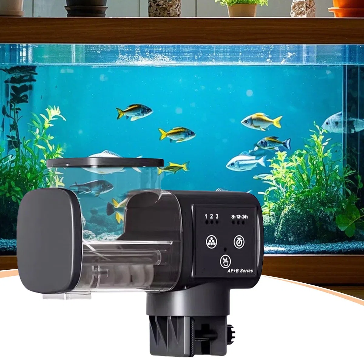Alimentador de Peces Dispensador Inteligente y Preciso
