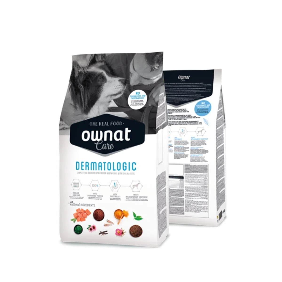 Ownat Care Dermatologic Pienso para Perros Protector de Piel y Pelaje (10 kg). Ownat para Perros Sensibles, Ingredientes Naturales Bajo en Alérgenos. Comida Alta en Proteínas con Omega3.