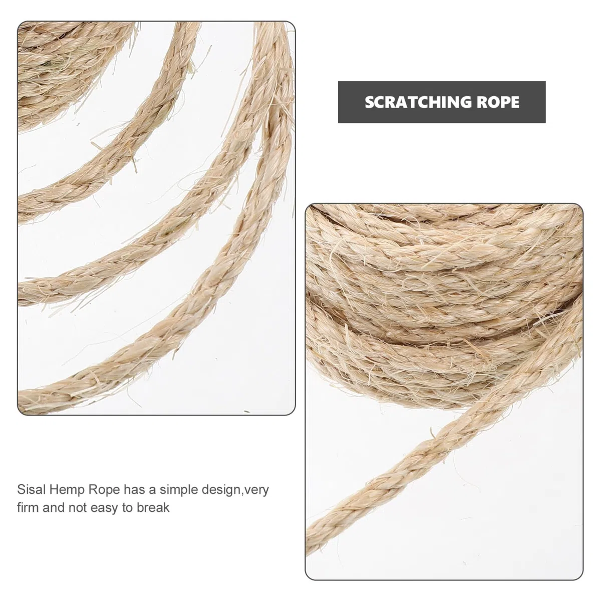 POPETPOP 5rollos Cuerda De Sisal Natural para Gato Resistente y Reemplazable para Rascadores y Decoración De Muebles