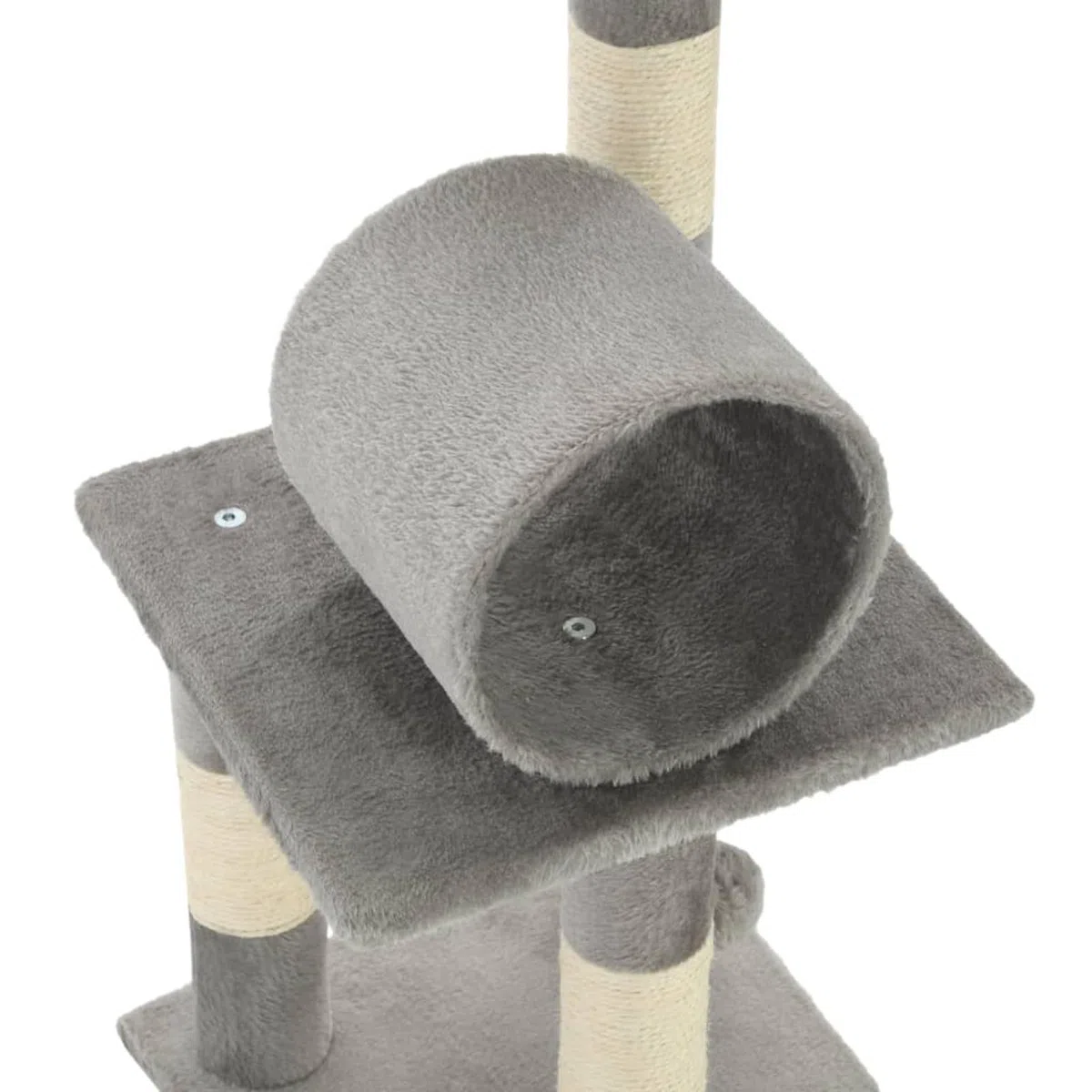 ShGaxin Rascador para Gatos con Poste de sisal, Arbol para Gatos, Gatos Accesorios, Arranhador para Gatos, Arbol Rascador Gatos, 65 cm Gris