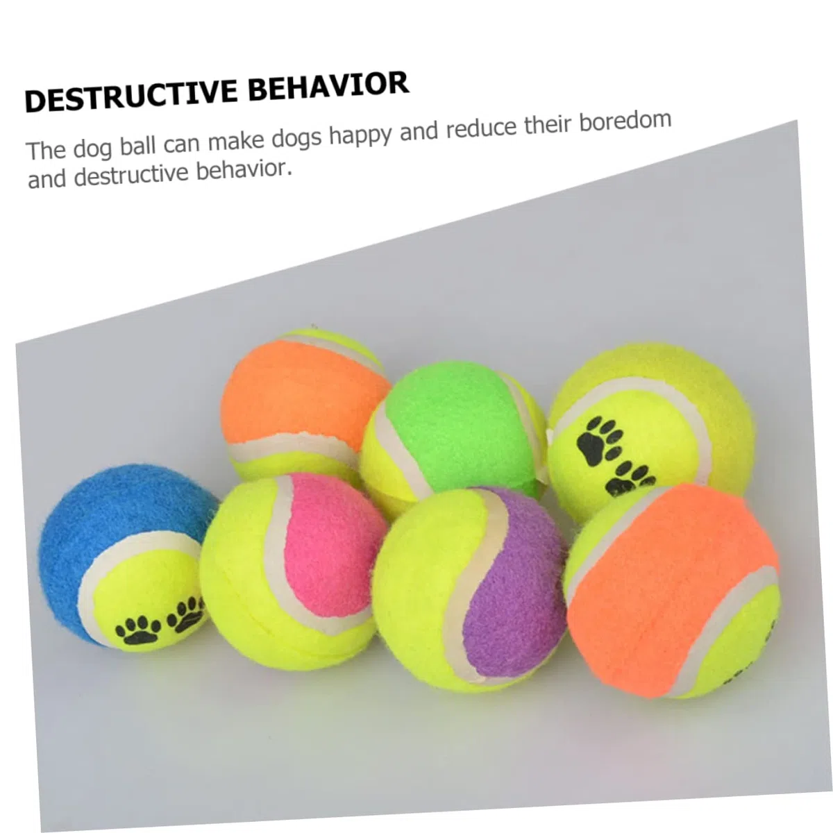 BESPORTBLE 16piezas Balones De Entrenamiento para Perros Juguetes para Cachorros De Tenis para Mascotas Juguetes Divertidos para Ejercicio y Entrenamiento