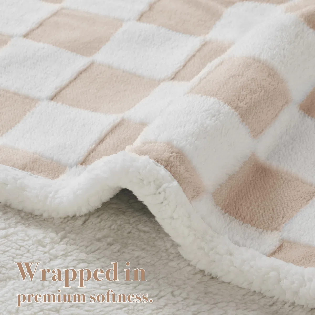 Ohocut Manta a cuadros para perro, manta sherpa jacquard beige caqui para perros y gatos pequeños, bonito estilo estético, manta de forro polar esponjoso para protección de sofá, lavable, 30 x 40