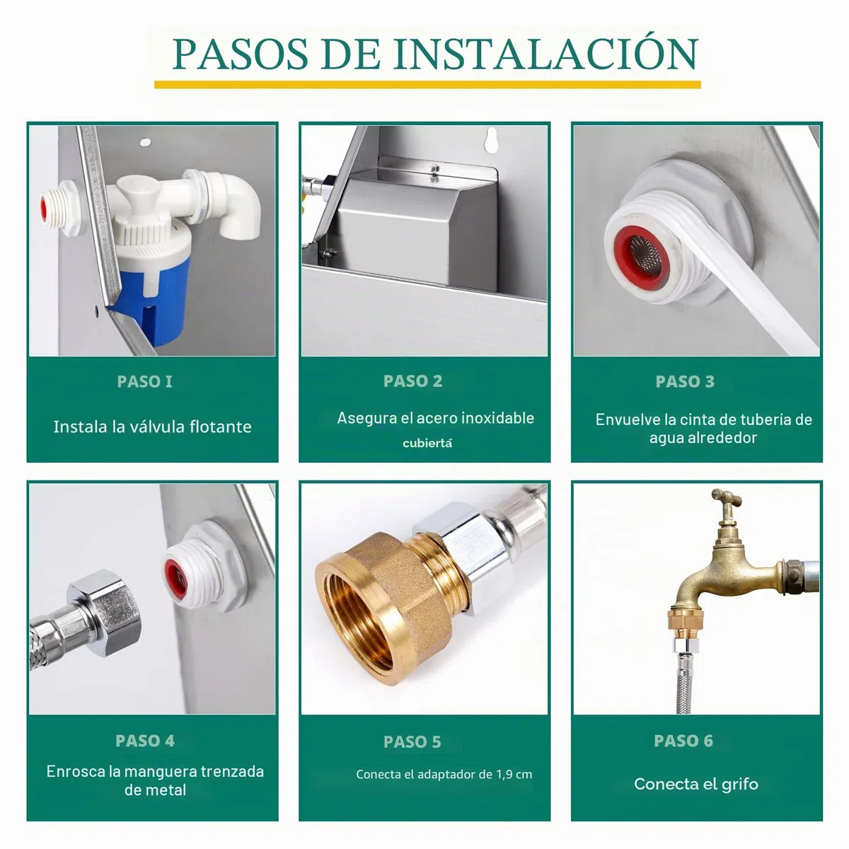 Bebedero Automático para Perros, Dispensador de Agua para Perros de 8L con Llenado Automático, Bebedero de Agua de Exterior para Animales de Granja, Caballos y Pollos