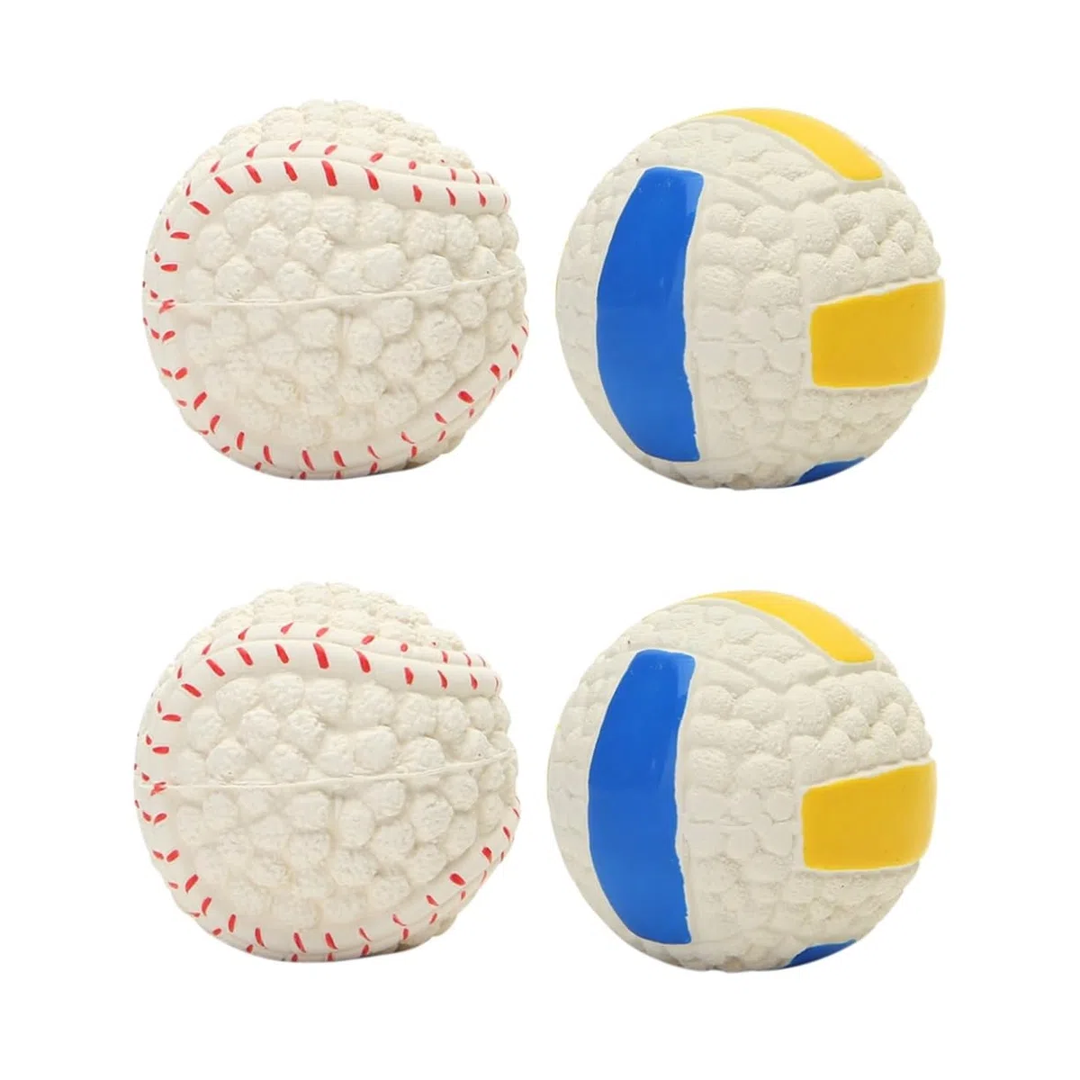 SUPVOX 4 Piezas Juguetes para Masticar Perros Juguetes de Entrenamiento para Mascotas Masticar para Perro de Pelota para Mascotas Juguete para morder vocalizar