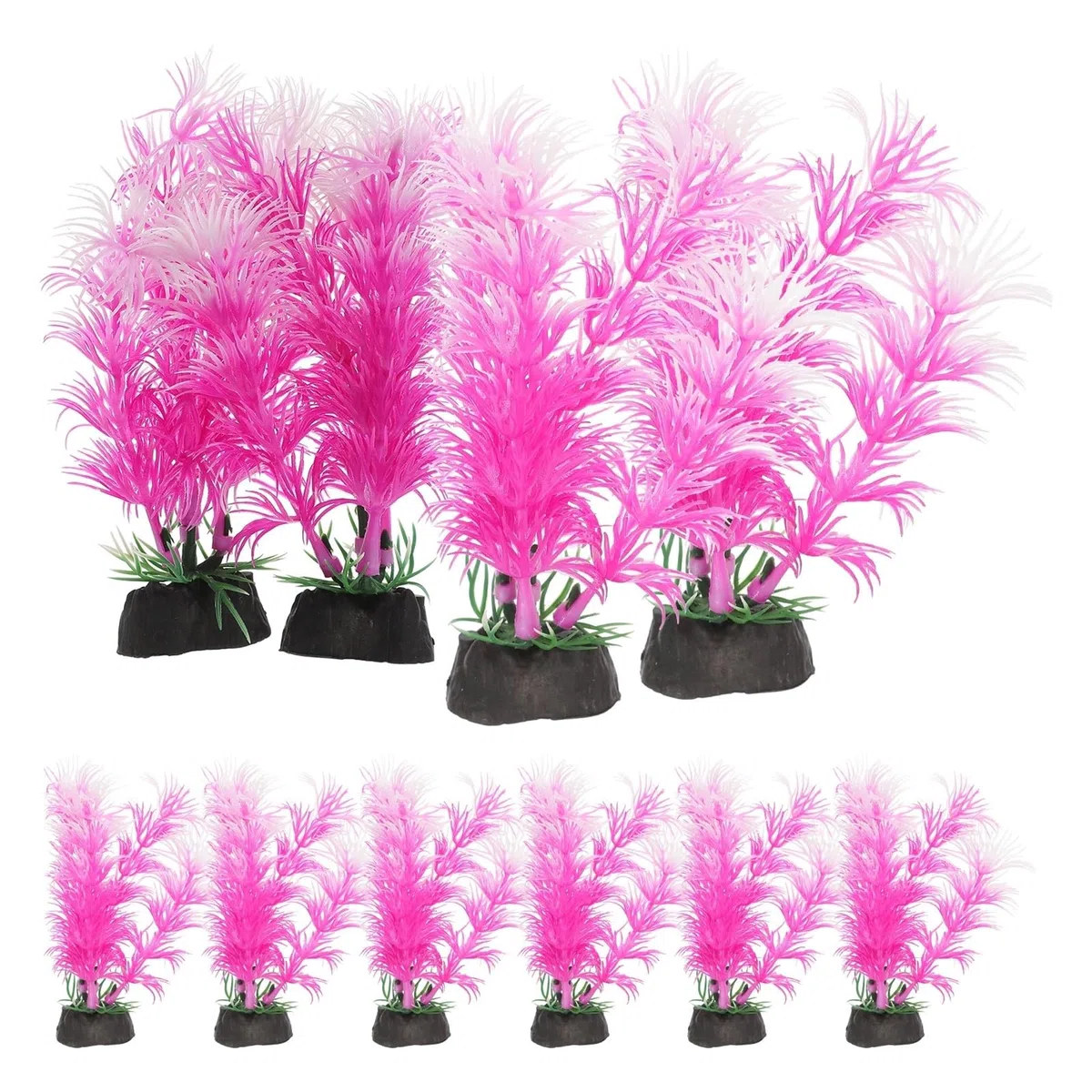 Plantas Artificiales para acuarios, Plantas Artificiales for Acuario 10 Piezas Multicolor