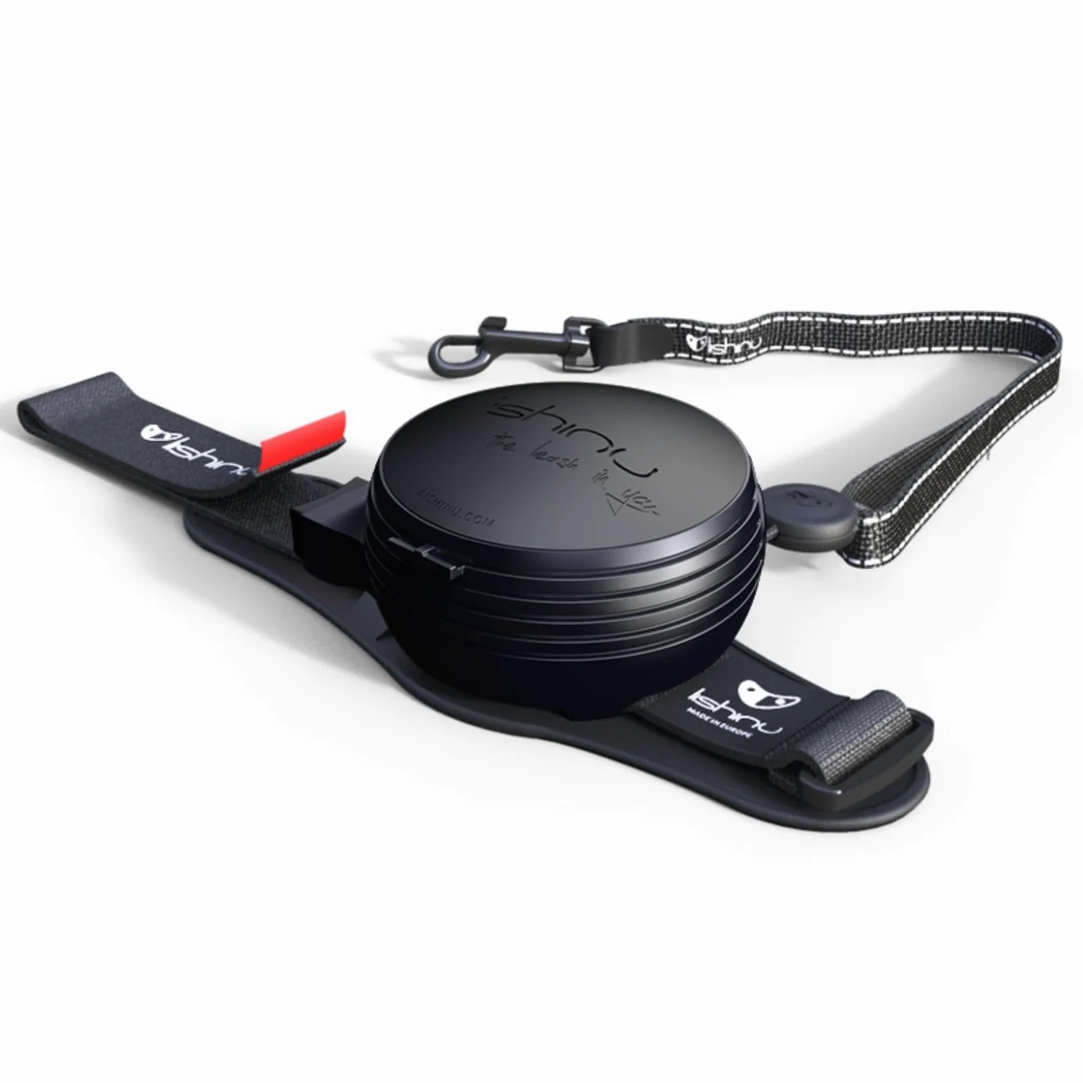 3 correas para perros con parada completa, L (13-40 kg), color negro