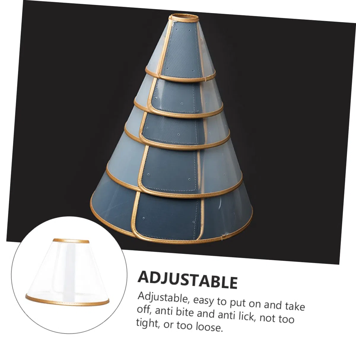 Didiseaon 2piezas Collar De Ajustable para Collar Antiladrido para y Gatos Diseño Transparente para Prevención De Lameduras y Rascado para Lesiones y Cirugías Profundidad