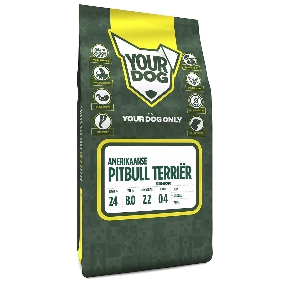 Yourdog 6 kg Amerikaanse Pitbull TerriËr Senior Hondenvoer