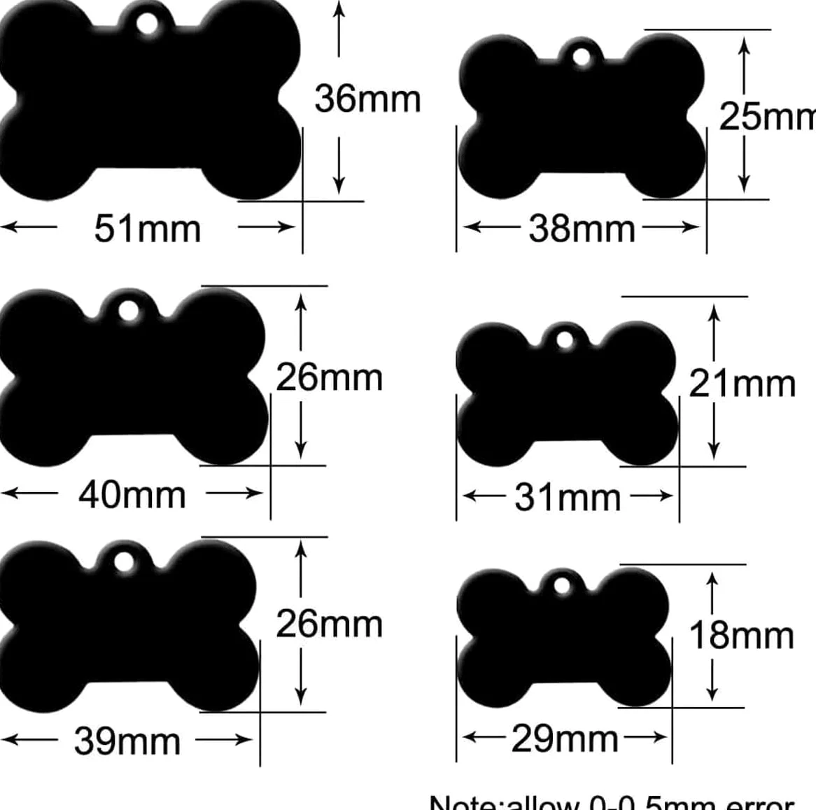 100 piezas de placas de identificación para perros y gatos grabadas a medida, etiquetas de identificación para perros en albo, etiquetas de identificación para mascotas de aluminio redondas, etiqueta