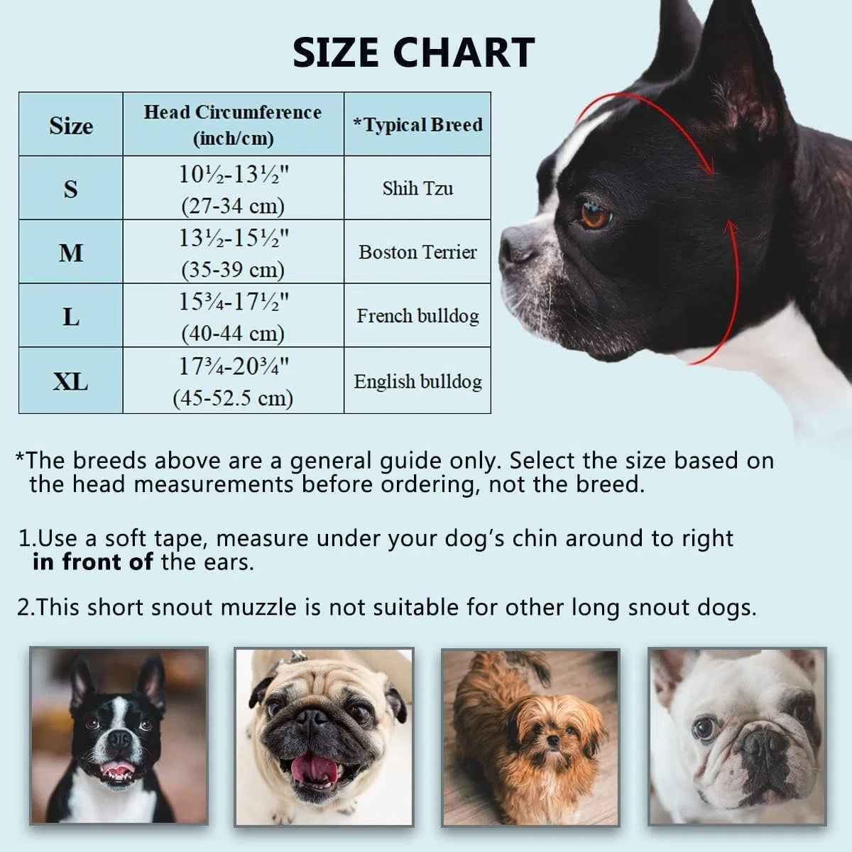 Bozal para Perros, Perros medianos y Grandes, Silicona Suave para, Transpirable Ajustable Anti-mastica, mastica, ladra(M)