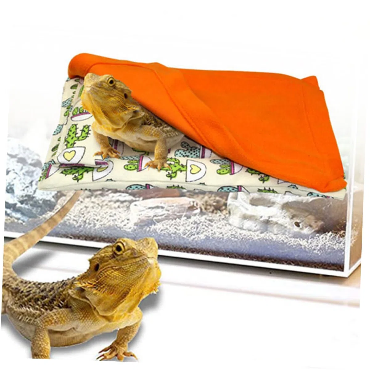 Beaupretty 3piezas Cama Calentadora para Reptiles y Pequeños Roedores Cama De Lija y Resistente para Cobayas y Hámsters Nido Portátil y Práctico para Mascotas Interiores