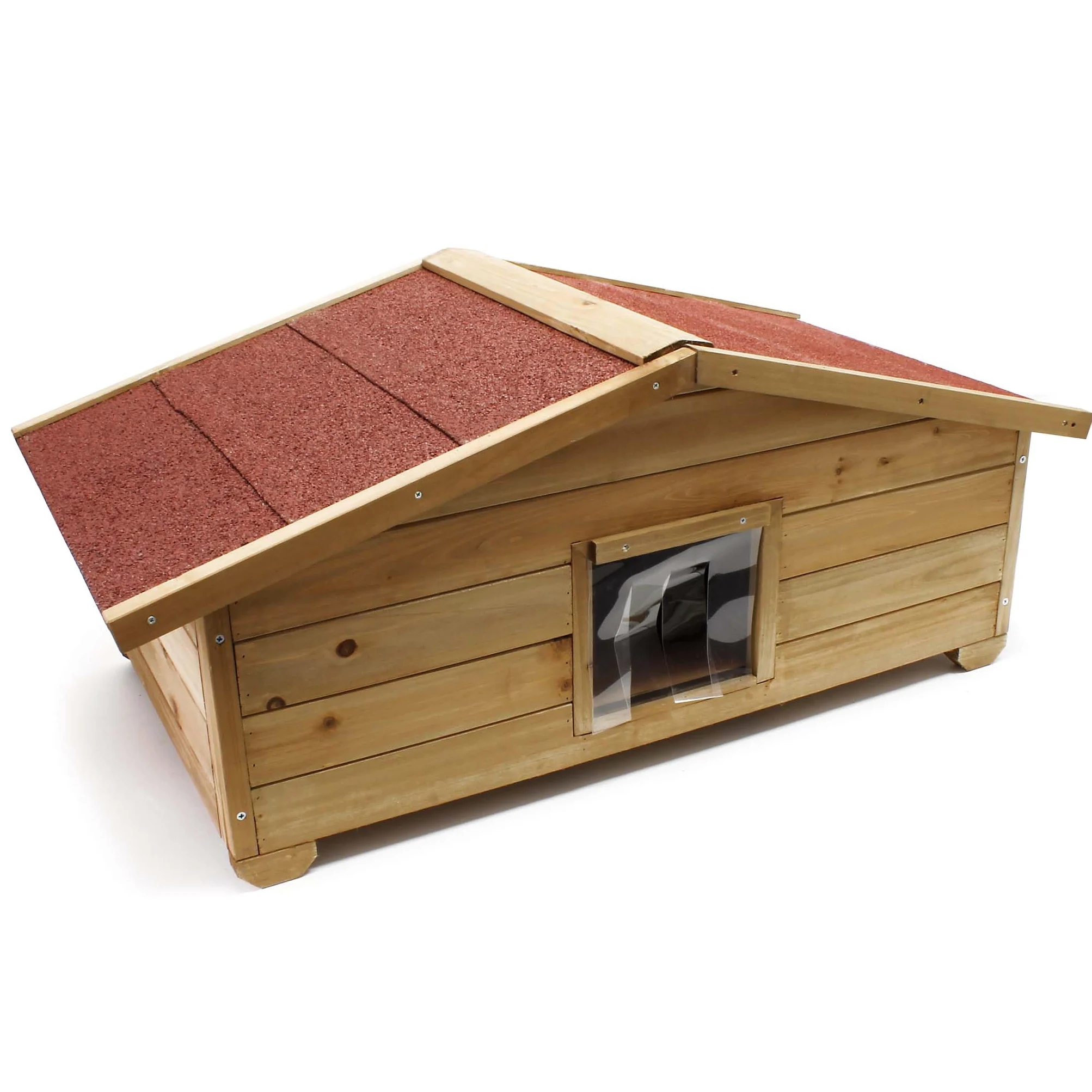 Caseta Grande para Gatos casa hogar Impermeable Aislado Exterior para jardín