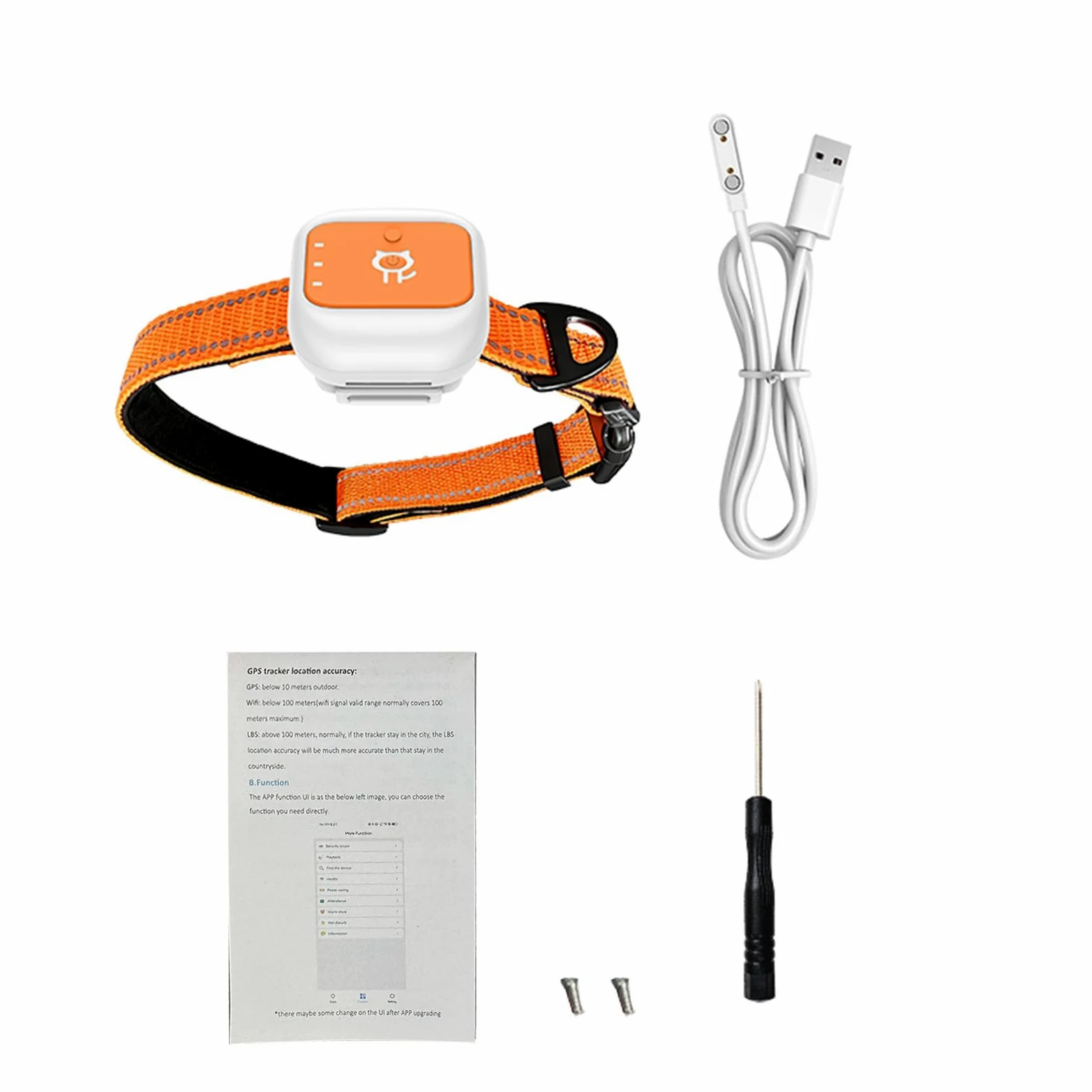 Domary Localizador GPS para Mascotas, Valla Electrónica para Perros, Valla Virtual, Límite Electrónico con Seguimiento en Tiempo Real, Alerta SOS, Batería Perros y (Versión Eurasia y África)