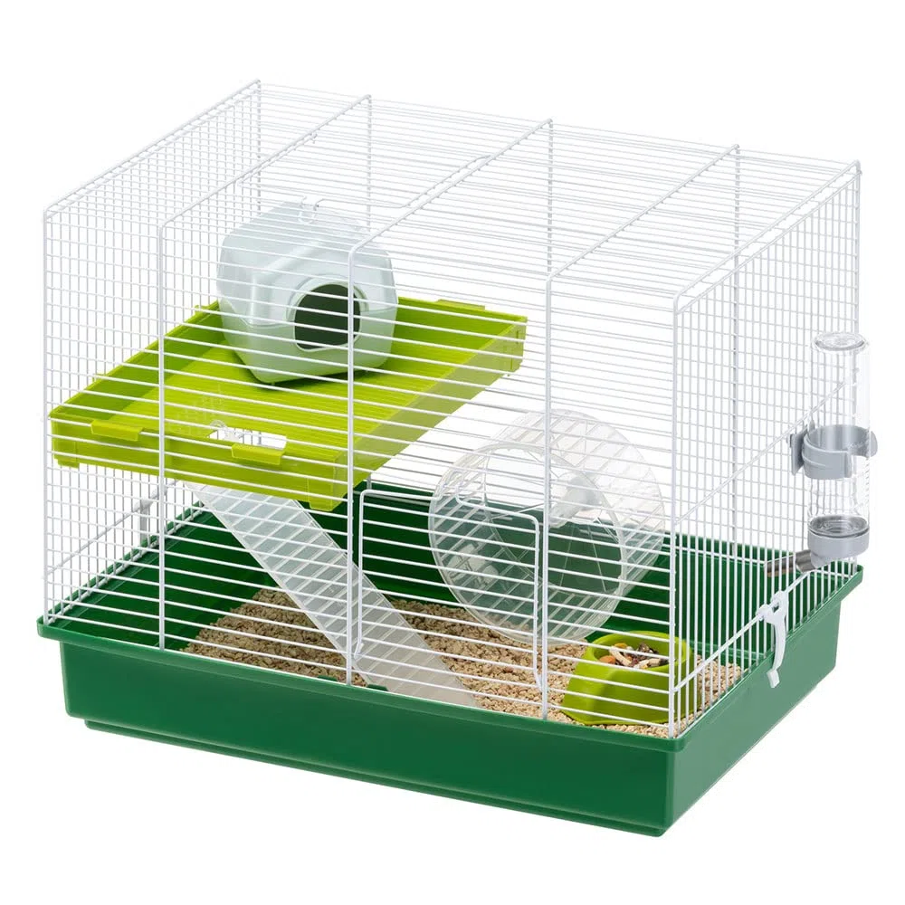 Ferplast 57025411 Jaula ROEDORES Hamster Duo, Rojo