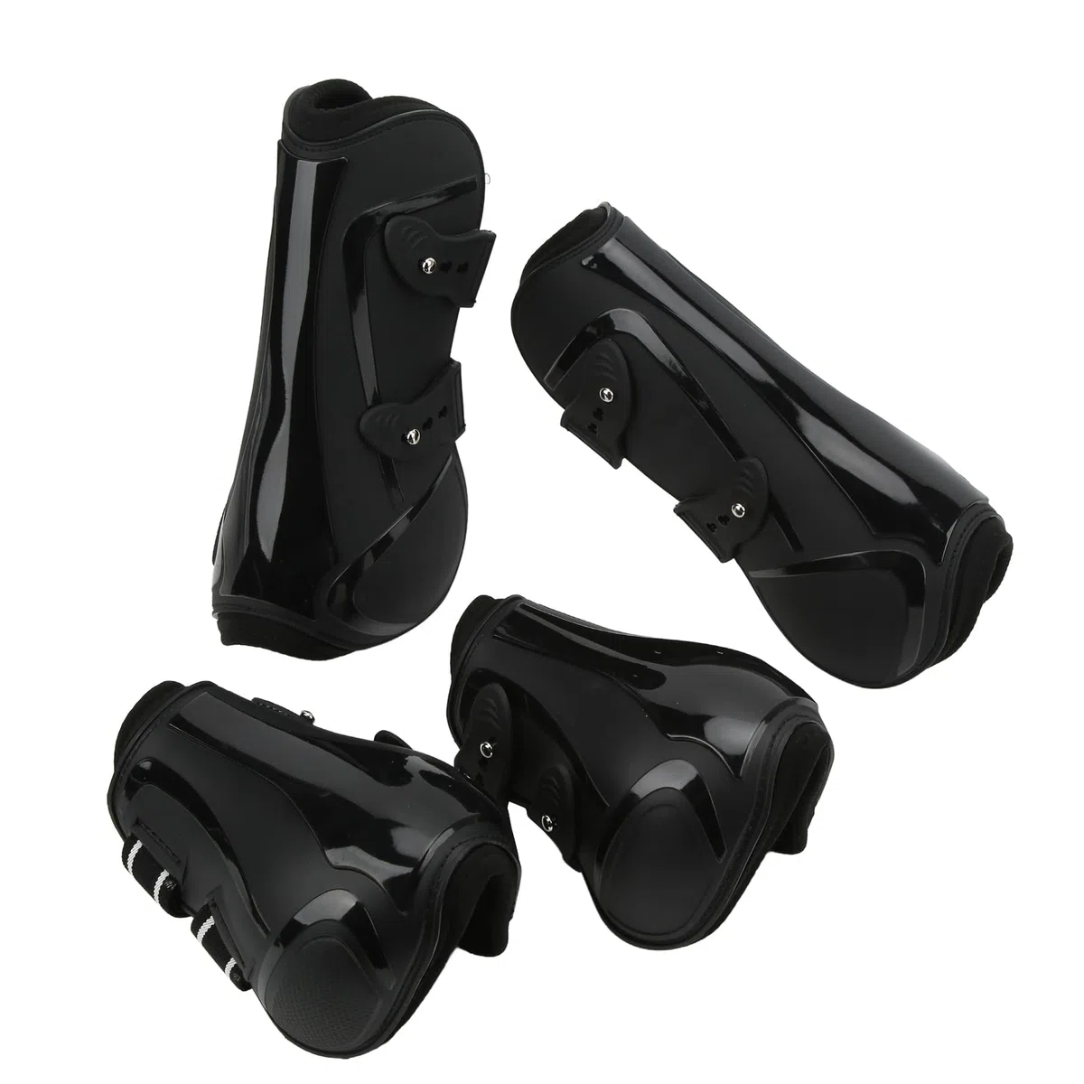 Protectores de Pierna para Caballos 4 Unidades con Cubierta de