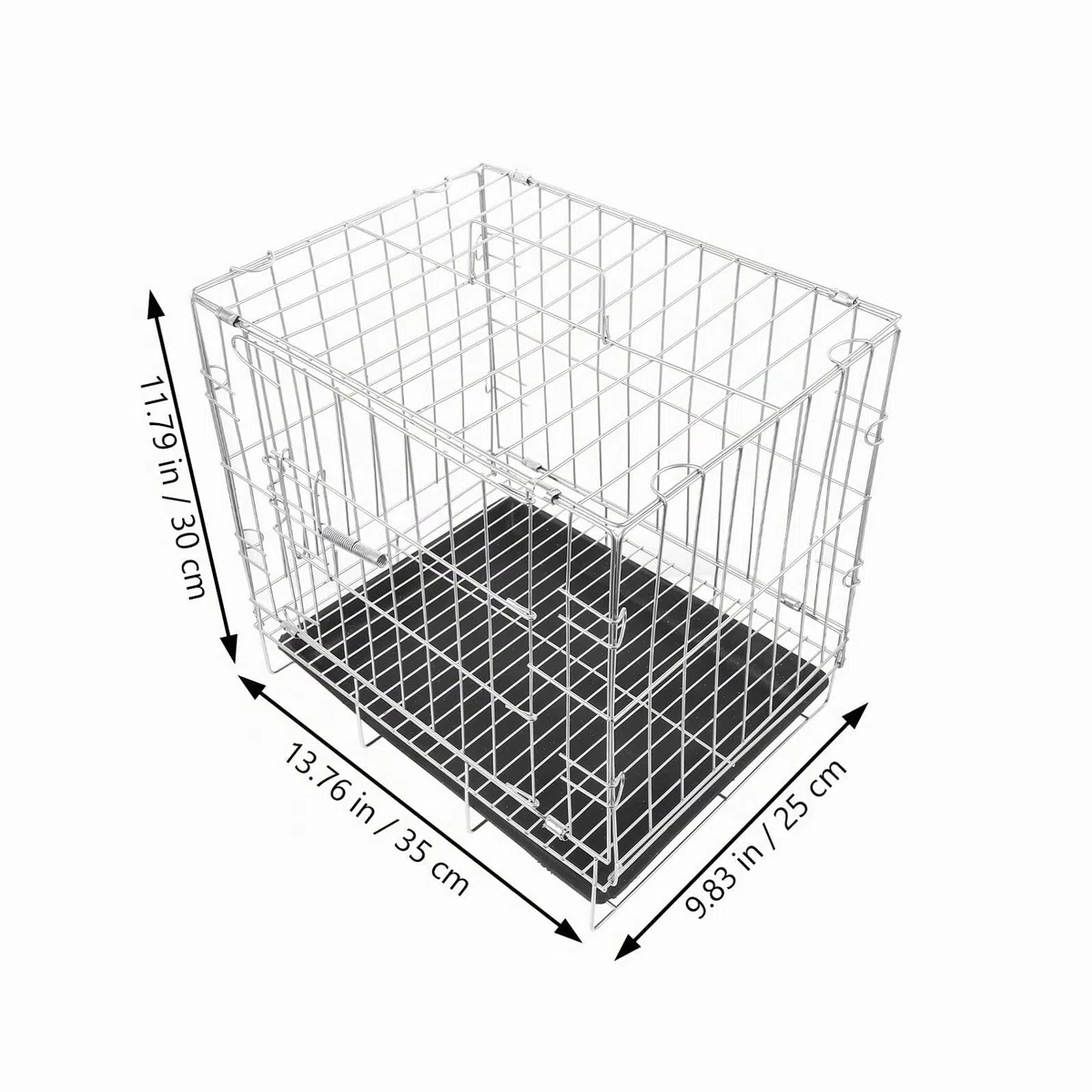 Jaula de Cría para Palomas de Gran Capacidad 35x25x30 Cm, Acero Inoxidable Bandeja Extraíble, Jaula Espaciosa para Pájaros Domésticos y Suministros para Aves