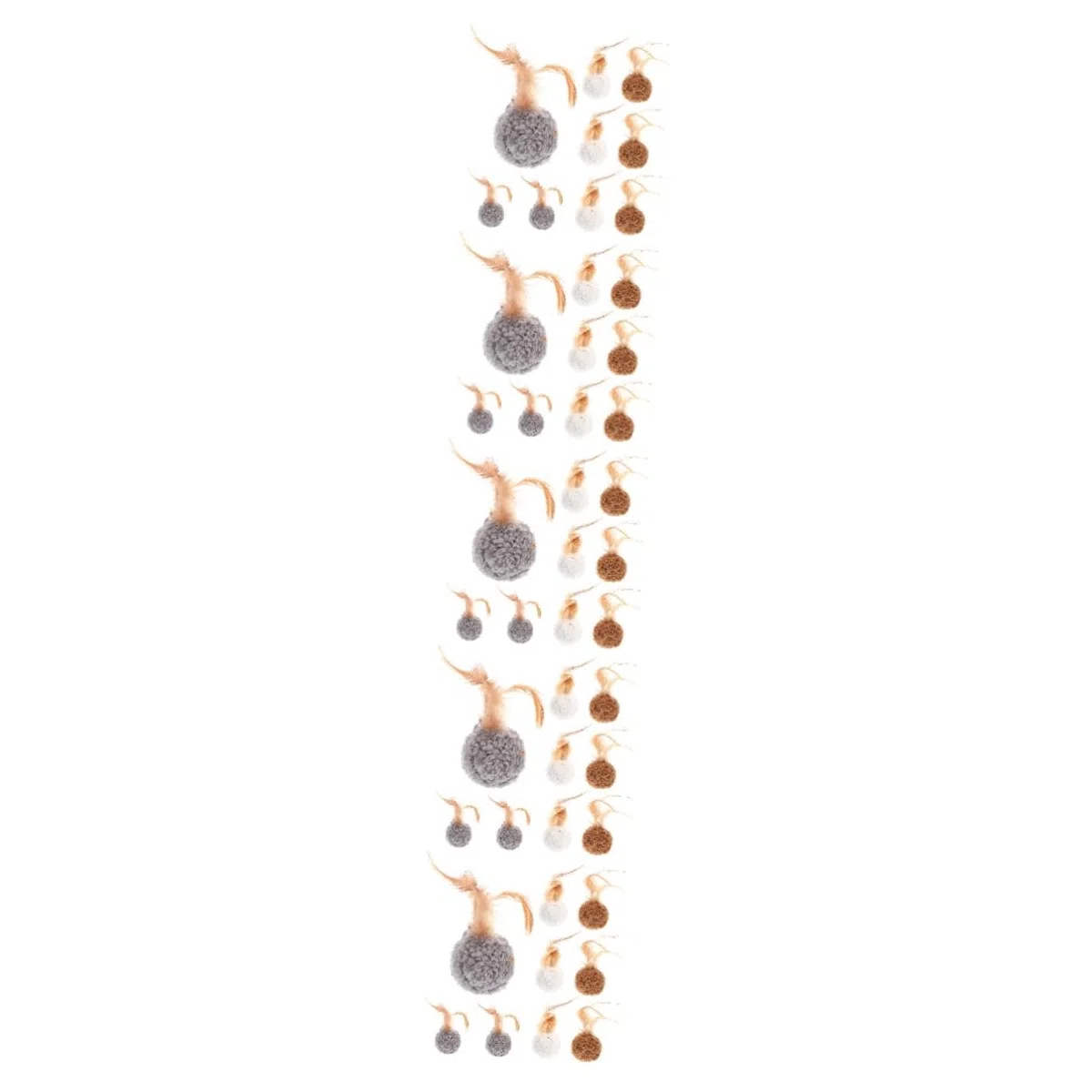 DOITOOL 45piezas Juguete Interactivo para Gatos De De y Sonajero Estimulación y Diversión para Mascotas para Jugar Interiores y Exteriores