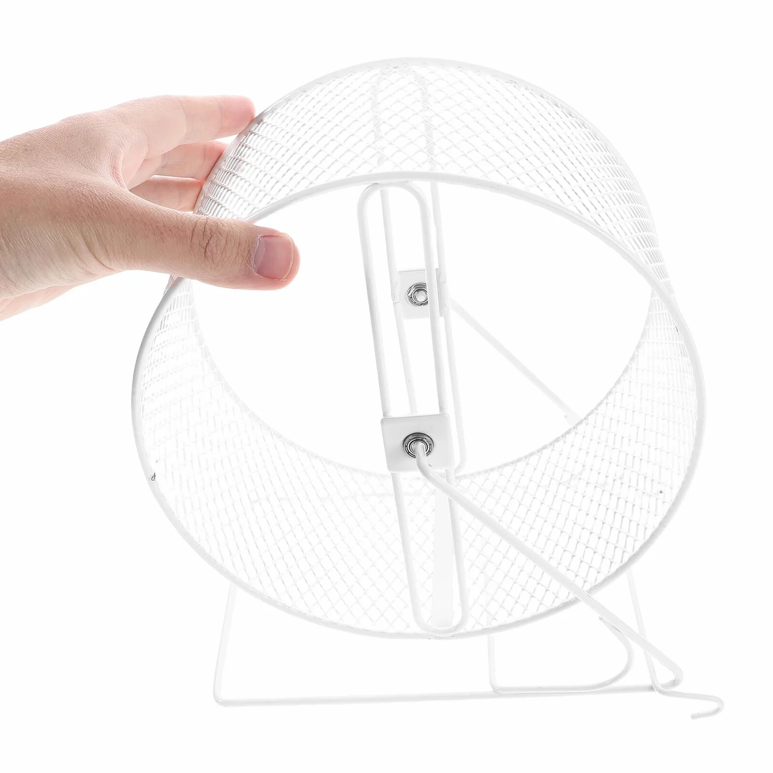 Rueda para Hámster Metálica Silenciosa de Ejercicio Estable para Jerbos Ratones y Pequeños Roedores Protección de Uñas y Diseño Duradero para Fitness Diario