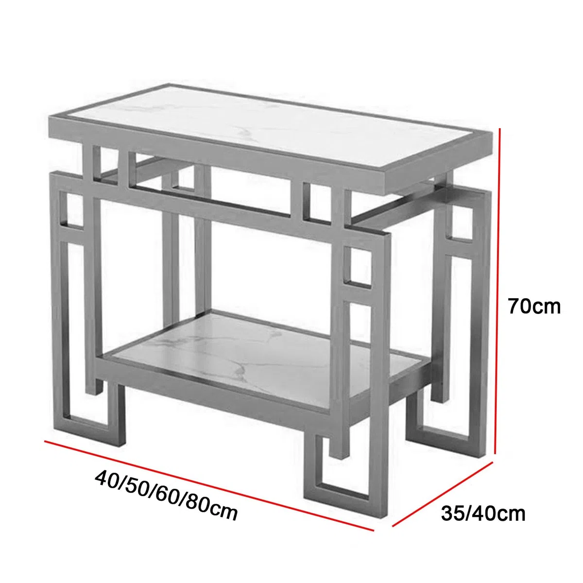 Soporte para Acuario, Mesa-Soporte para Terrarios Reptiles Tortugas, Almacenamiento Metálico Doble Nivel Capacidad De 200 Kg, para Hogar Oficina(Black,40x35x70cm)