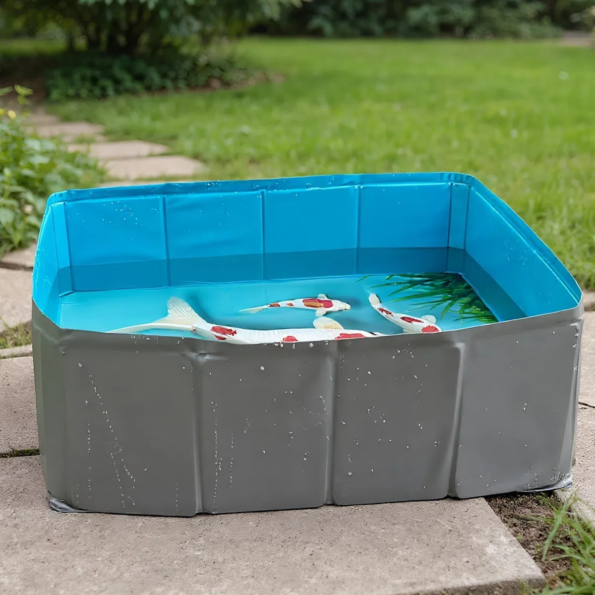 Piscina para Perros Baño Plegable PVC Cuadrada para Mascotas | Piscina Ligera Para Perros Gatos Pequeñas Medianas Grandes Y Animales Pequeños
