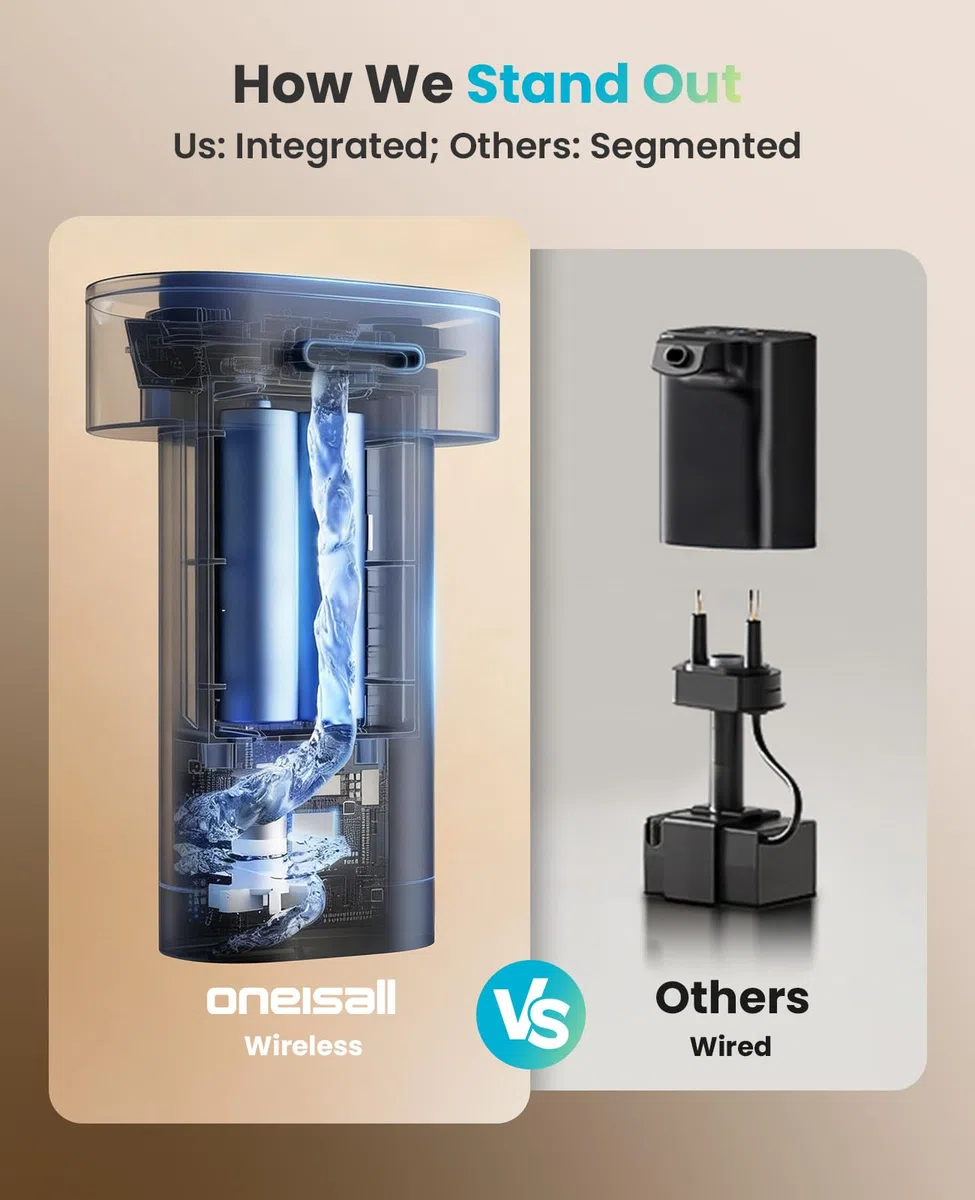 Fuente de agua para gatos con bandeja de acero inoxidable: 3,2 L oneisall Fuente inalámbrica para mascotas para gatos de interior, dispensador de agua automático a pilas para beber, ultra silencioso