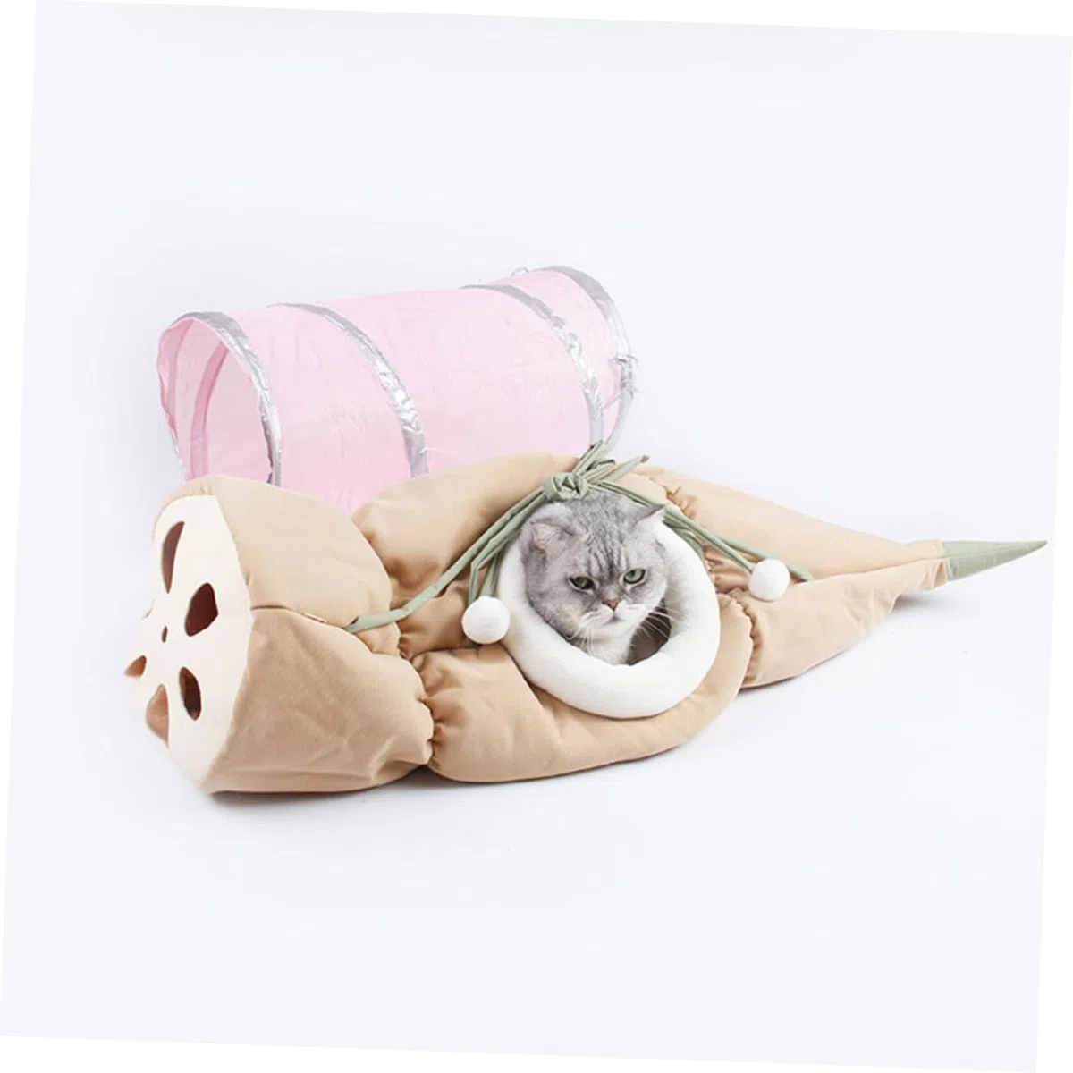 Túnel Plegable para Gatos Hamaca Colgante Cama para Gatos Color Aleatorio