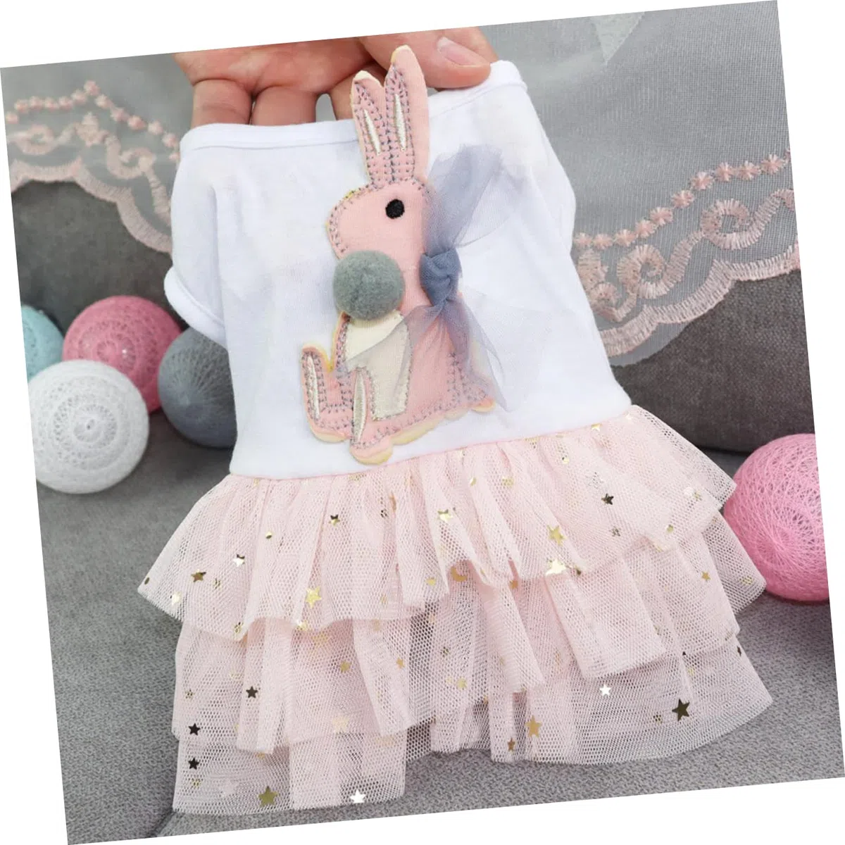 BESPORTBLE 3 Piezas Tela Fiesta Linda Ropa Ropa Gato Ropa para Perros pequeños niña Falda Vestidos Ropa Fiesta para Mascotas Vestido para Rosa