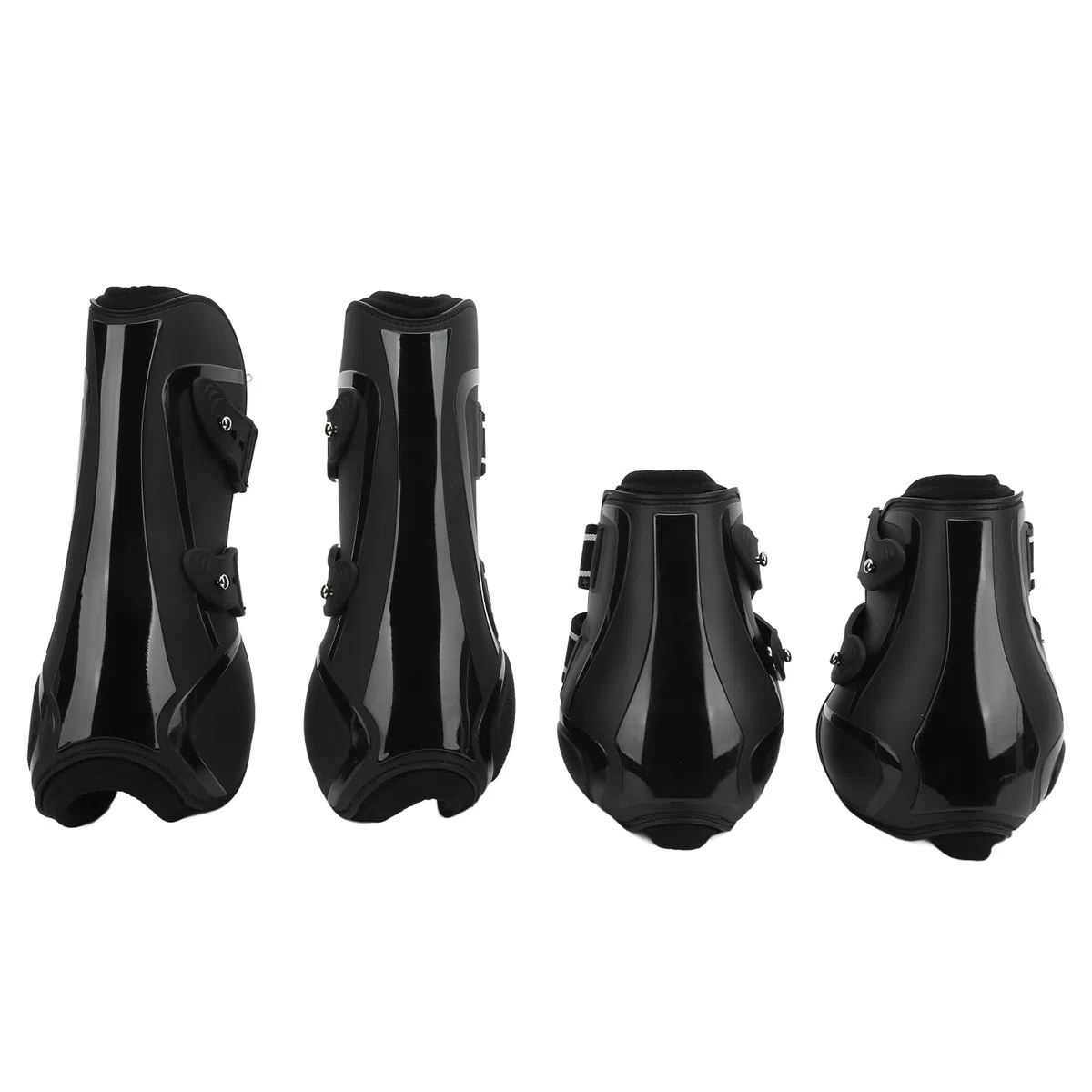 Protectores de Pierna para Caballos 4 Unidades con Cubierta de
