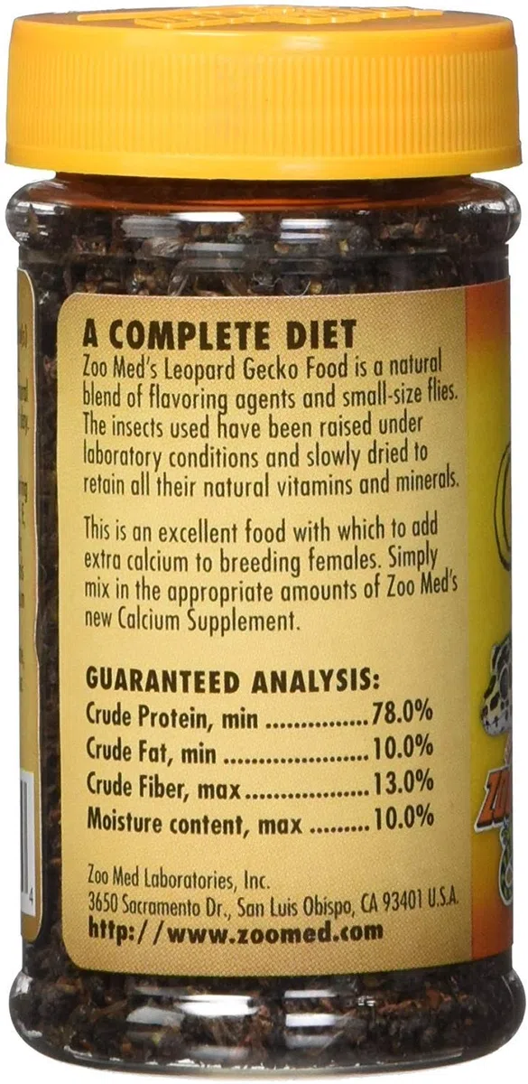 Zoo Med Leopard Gecko Natural Blend Healthy Nutritious Food 4 oz - Pack de 3