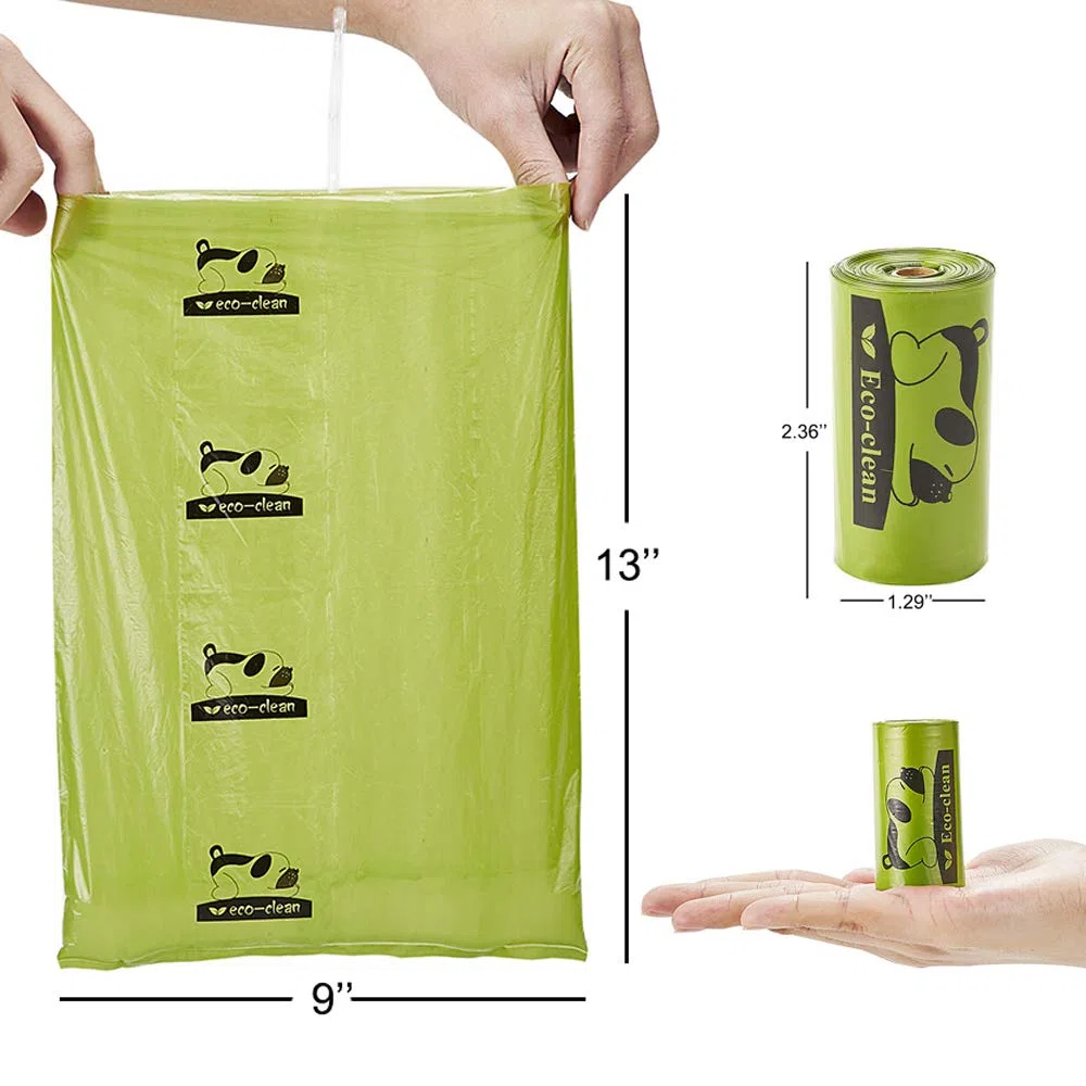 ECO-CLEAN Bolsas para Caca biodegradables, Bolsas para residuos de Perros, a Prueba de Fugas, fácil de Quitar (16/36 Rollos sin Perfume)