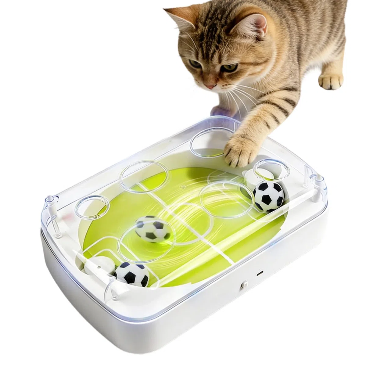 Juguetes para Gato Tipo Pelota Juegos Interactivos de Fútbol para Mascotas | Juguetes Estimulantes para Gatos para Entrenamiento, Ejercicio, Estimulación Mental,