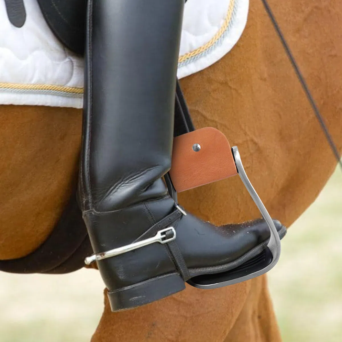 Estribos de Estilo Western Equipo de Aluminio con Amortiguación