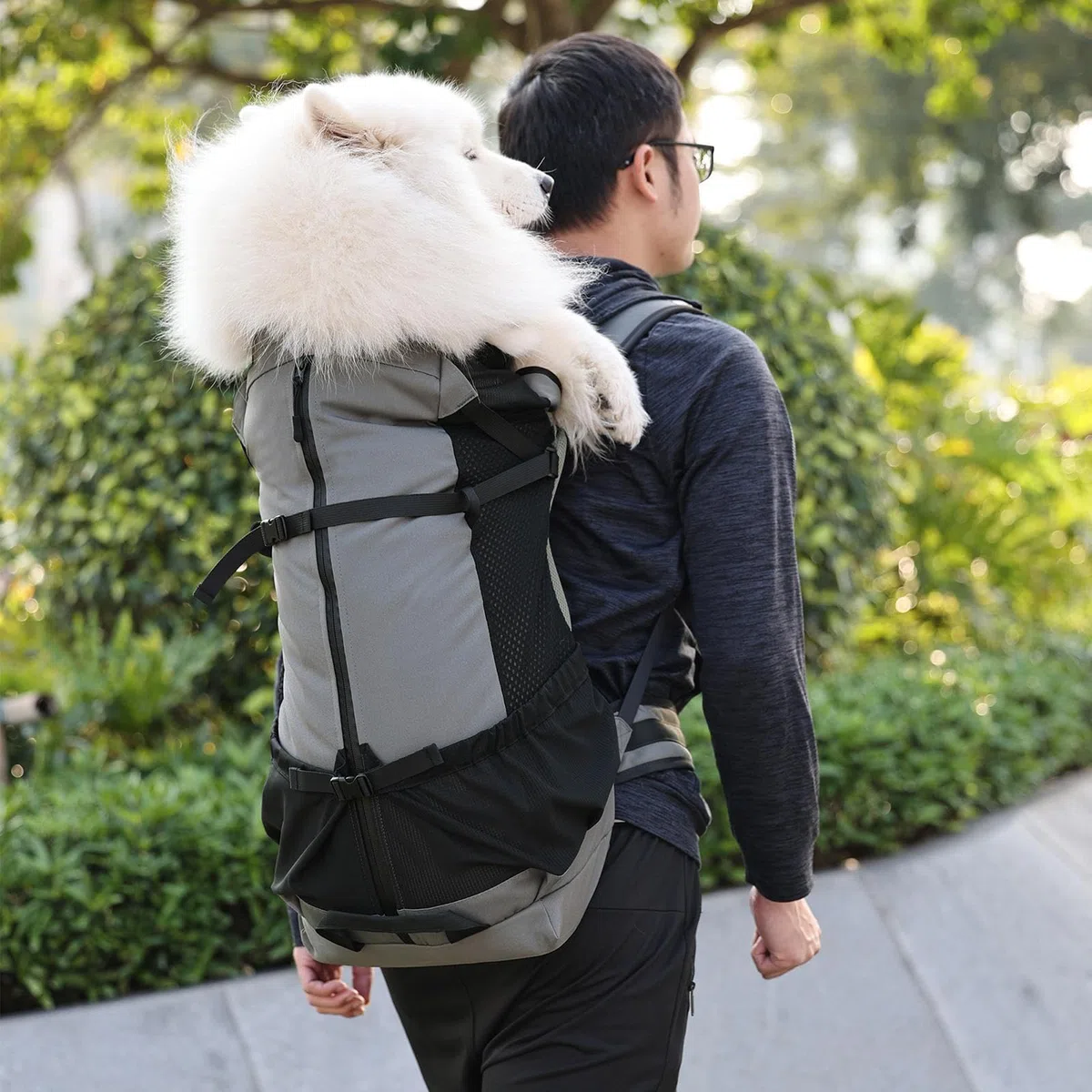 Mochila para Mascotas - Mochilas para Mascotas de Gran Capacidad | Mochilas para Mascotas Anti-, Mochila Multifuncional Perro Grande para Evitar el Cabello