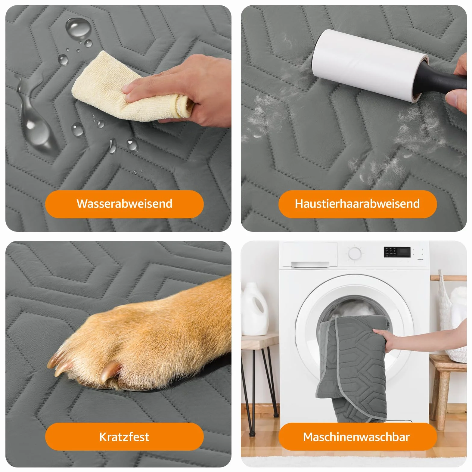 PICK FOR LIFE Manta impermeable para perros, manta reversible para proteger el sofá y la cama, manta lavable para perros y gatos, lavable a máquina