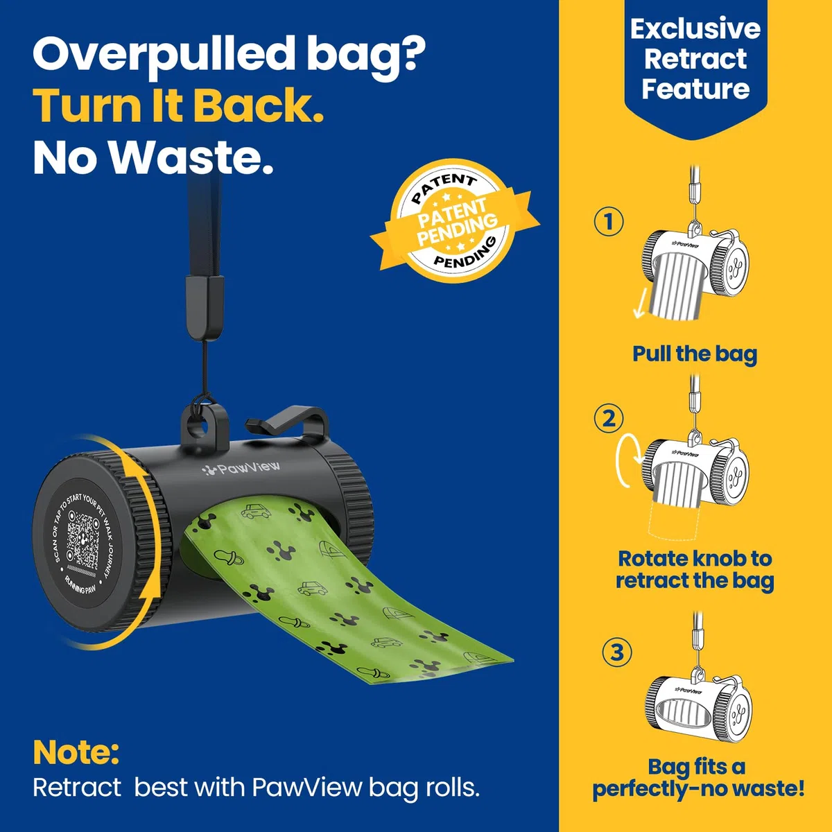 Dispensador inteligente de bolsas para excrementos de perro
