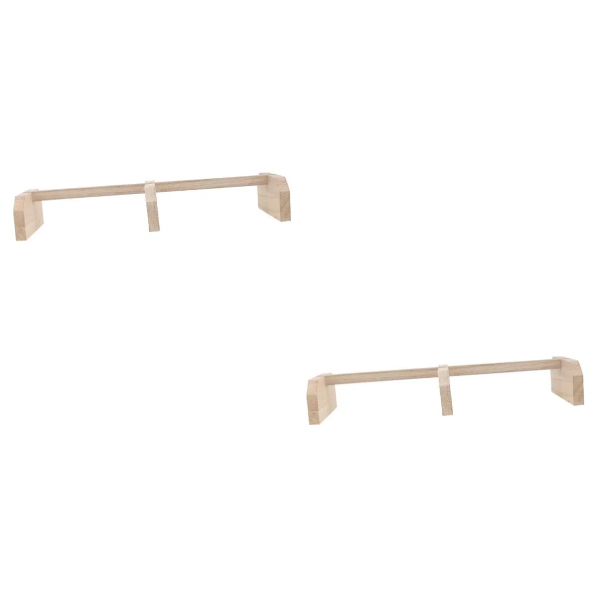 BESPORTBLE 2piezas Perch De Madera para Aves y Soporte Estable para Barra De Descanso para Aves Medianas y De Instalar y Usar