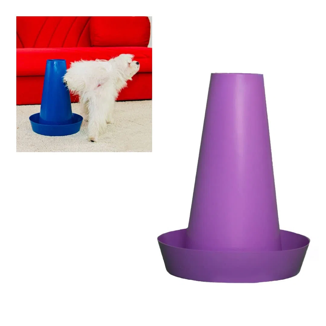 PIPPI Baño para Perros tapete para Perros baño fácil de Limpiar para Interiores WC para Perros para una higiene óptima sin olores ecológico Dog Toilet WC 28x36cm Lila