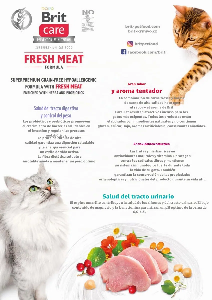 Comida húmeda para Gatos VAFO Praha s.r.o. Brit Care Cat Sterilized Weight 7kg GF