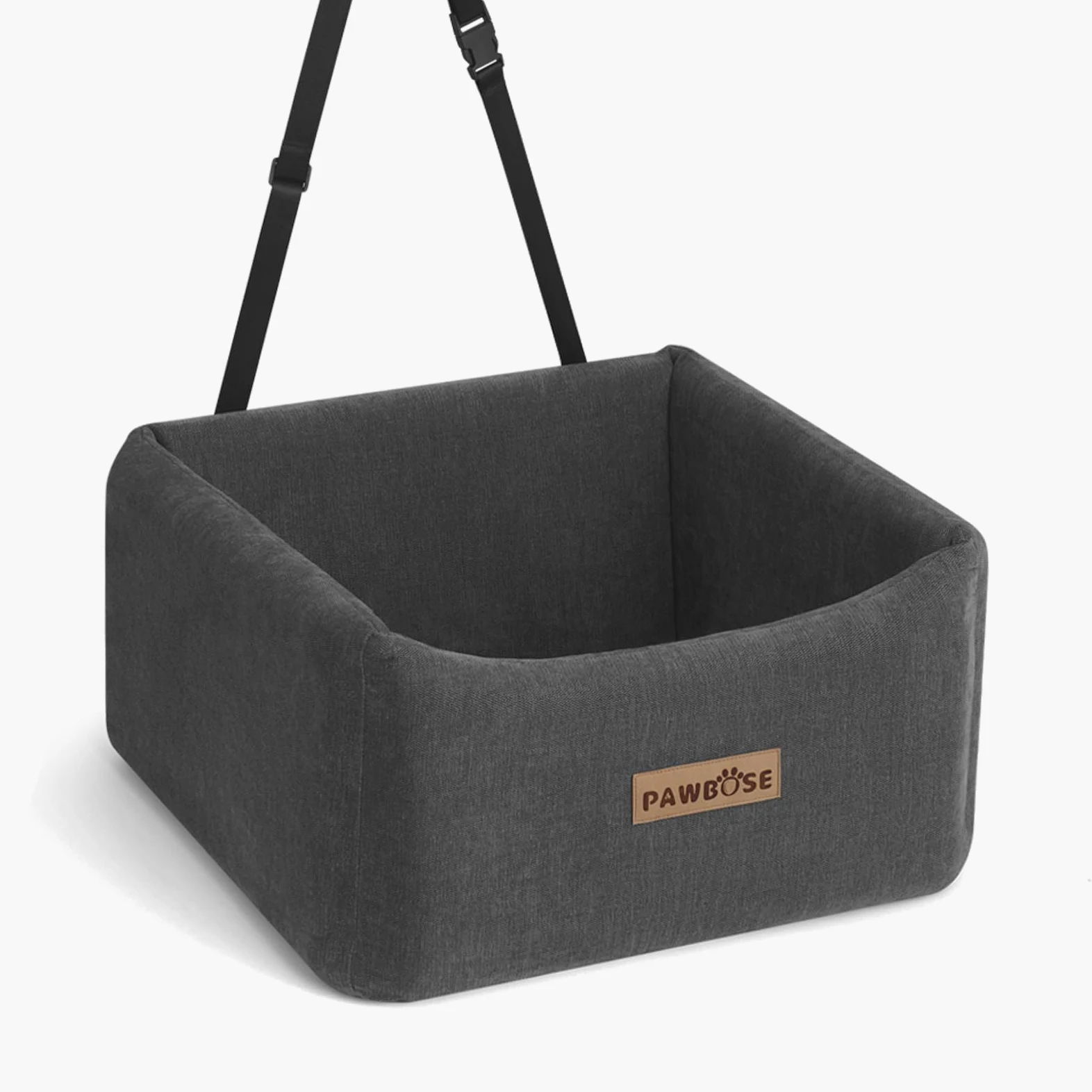 Asiento de Coche para Perros medianos de hasta 15 kg,Asiento Elevador para Perros con cinturón de Seguridad, Cama de Viaje para Mascotas con Funda extraíble y Lavable
