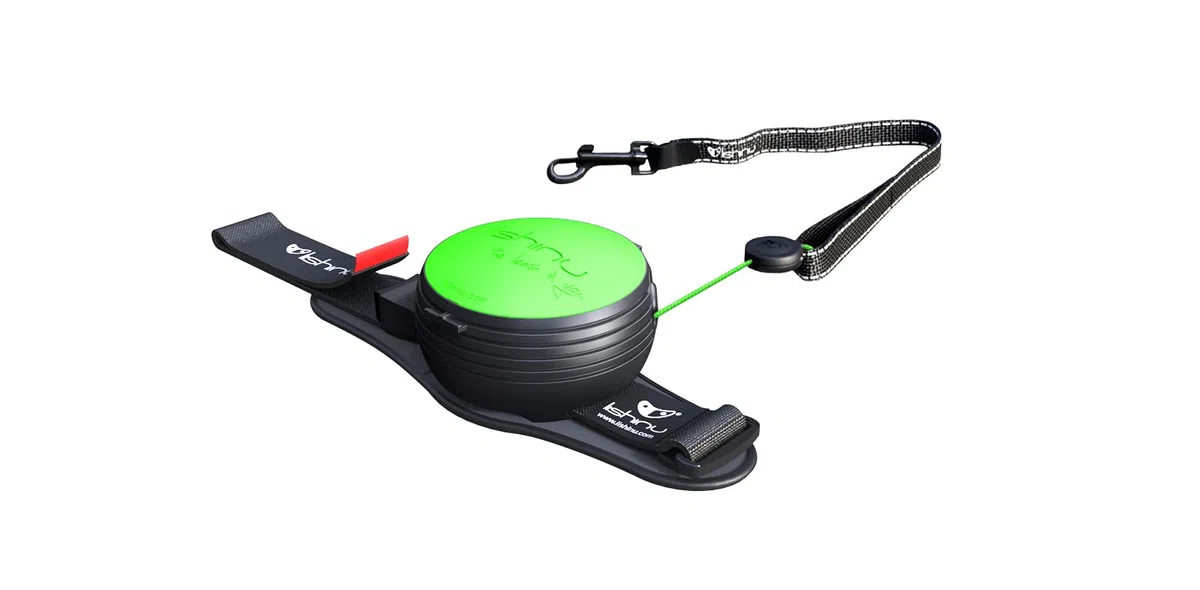 3 correas para perros con sistema Full-Stop, verde neón, XS – 2 – 4 kg