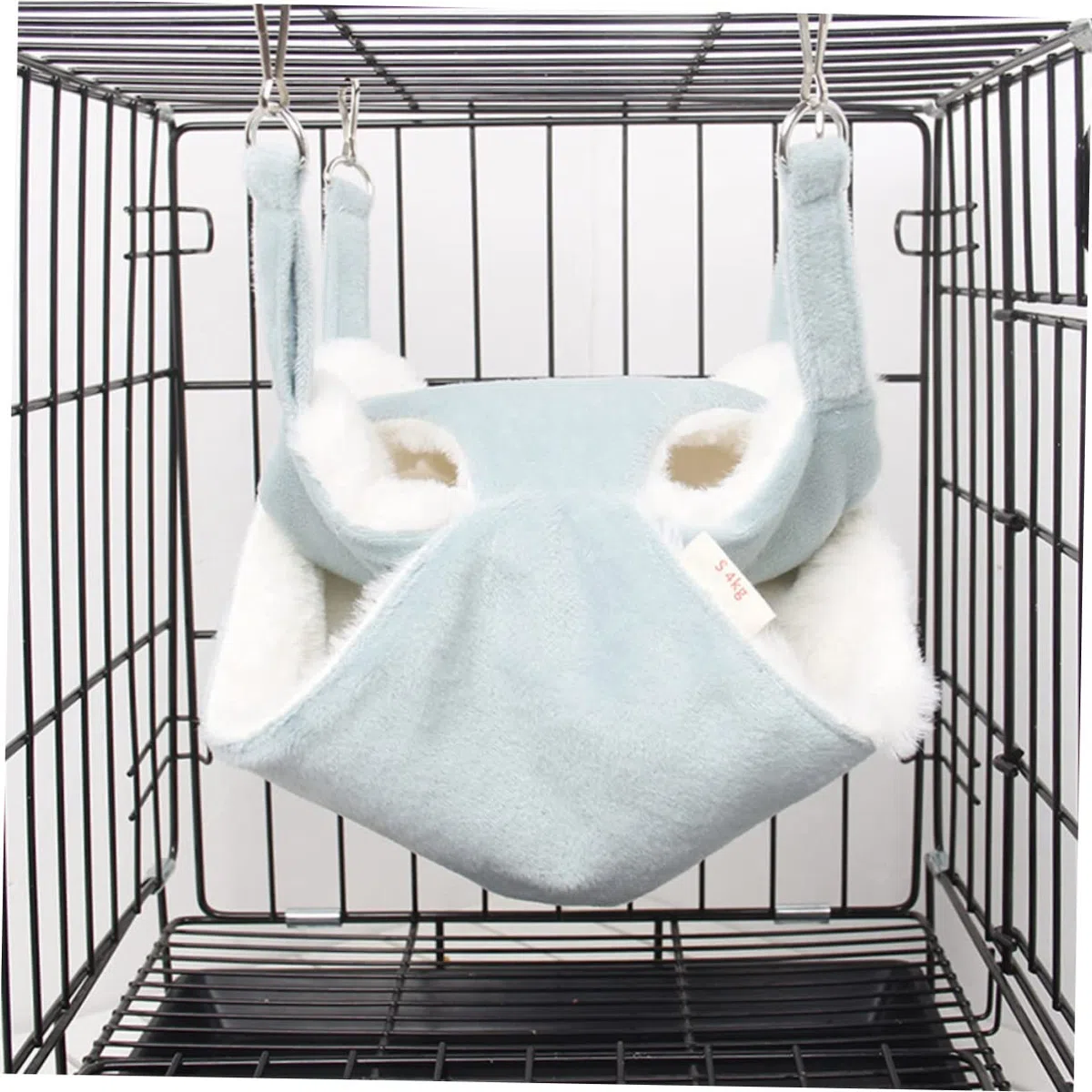 VANZACK 3piezas Hamster Hammock Colgante De Doble Franela para Cama con Ganchos para Hámsters y Roedores Aislante para Invierno y