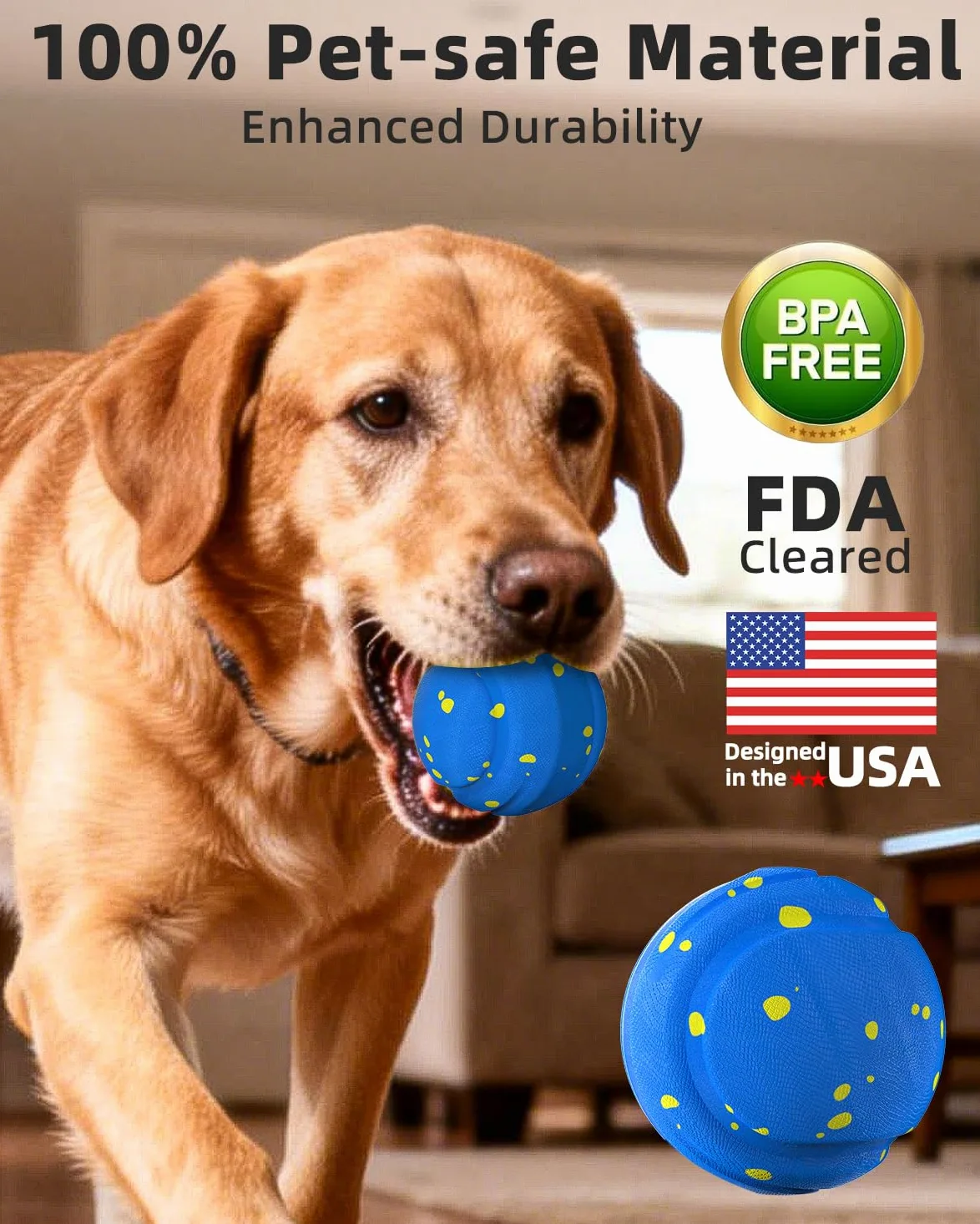 Juguetes interactivos para perros medianos y grandes, regalo de cumpleaños, juguete interactivo indestructible para masticadores agresivos, juguetes antiaburrimiento, material duradero